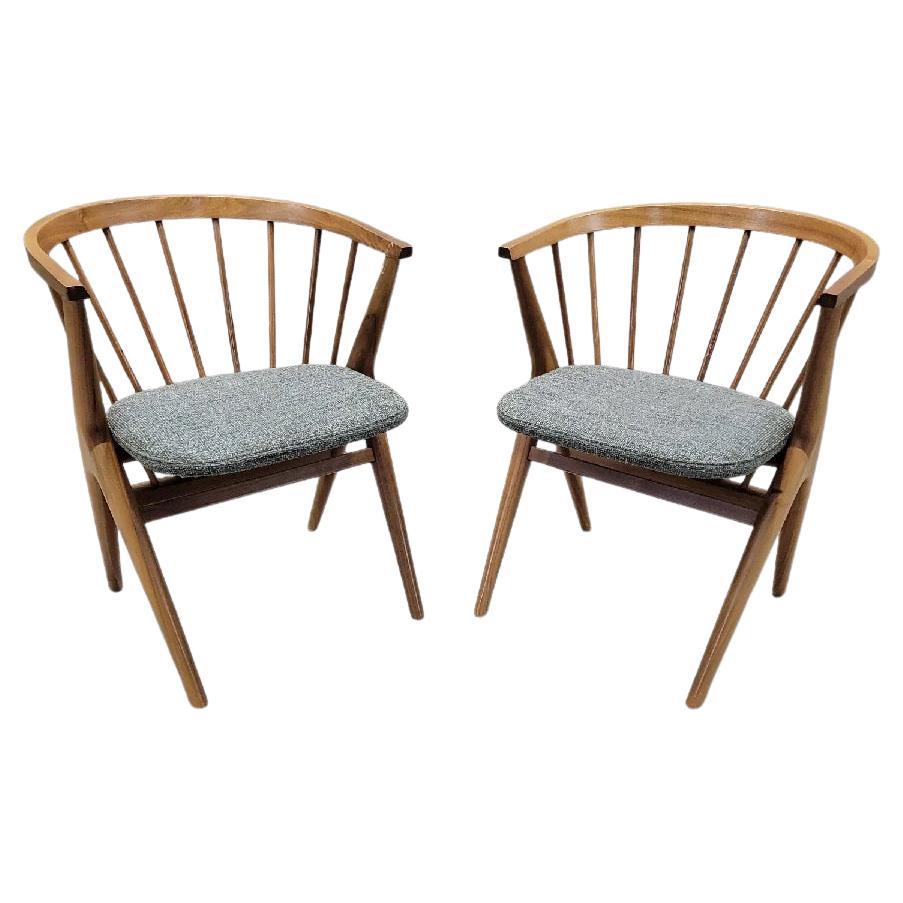 Chaises de capitaine en teck de style The Moderns No 8 - Paire