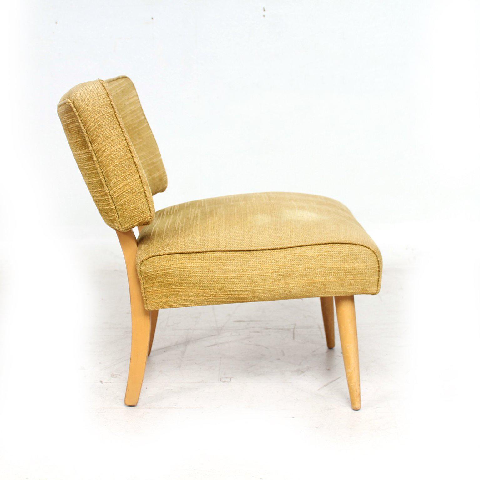 American Sassy Blonde Slipper Chair Charming 1950s Billy Haines Modern Side Seat