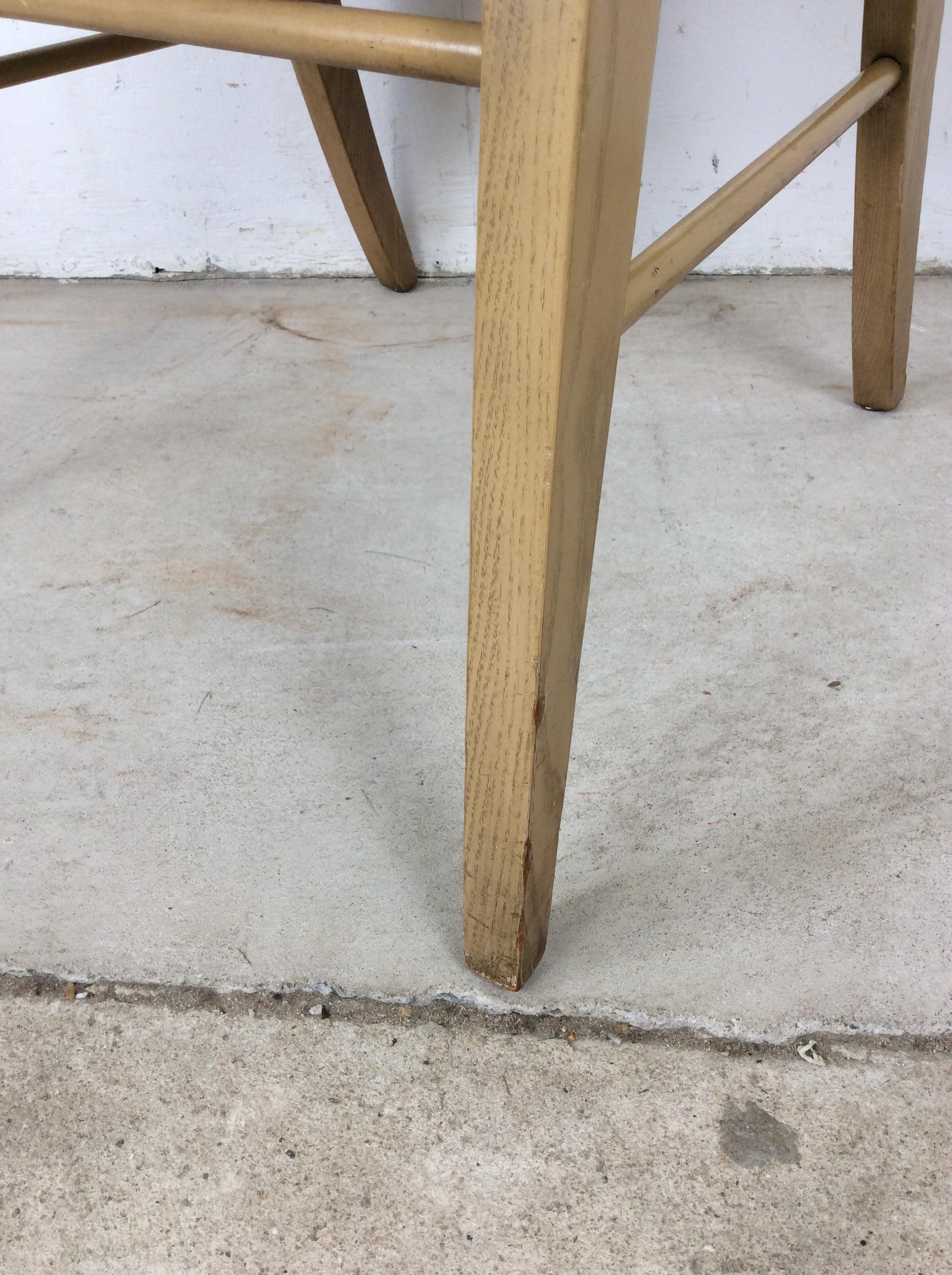 Mid Century Modern Side Chair with Limed Oak Finish im Angebot 5