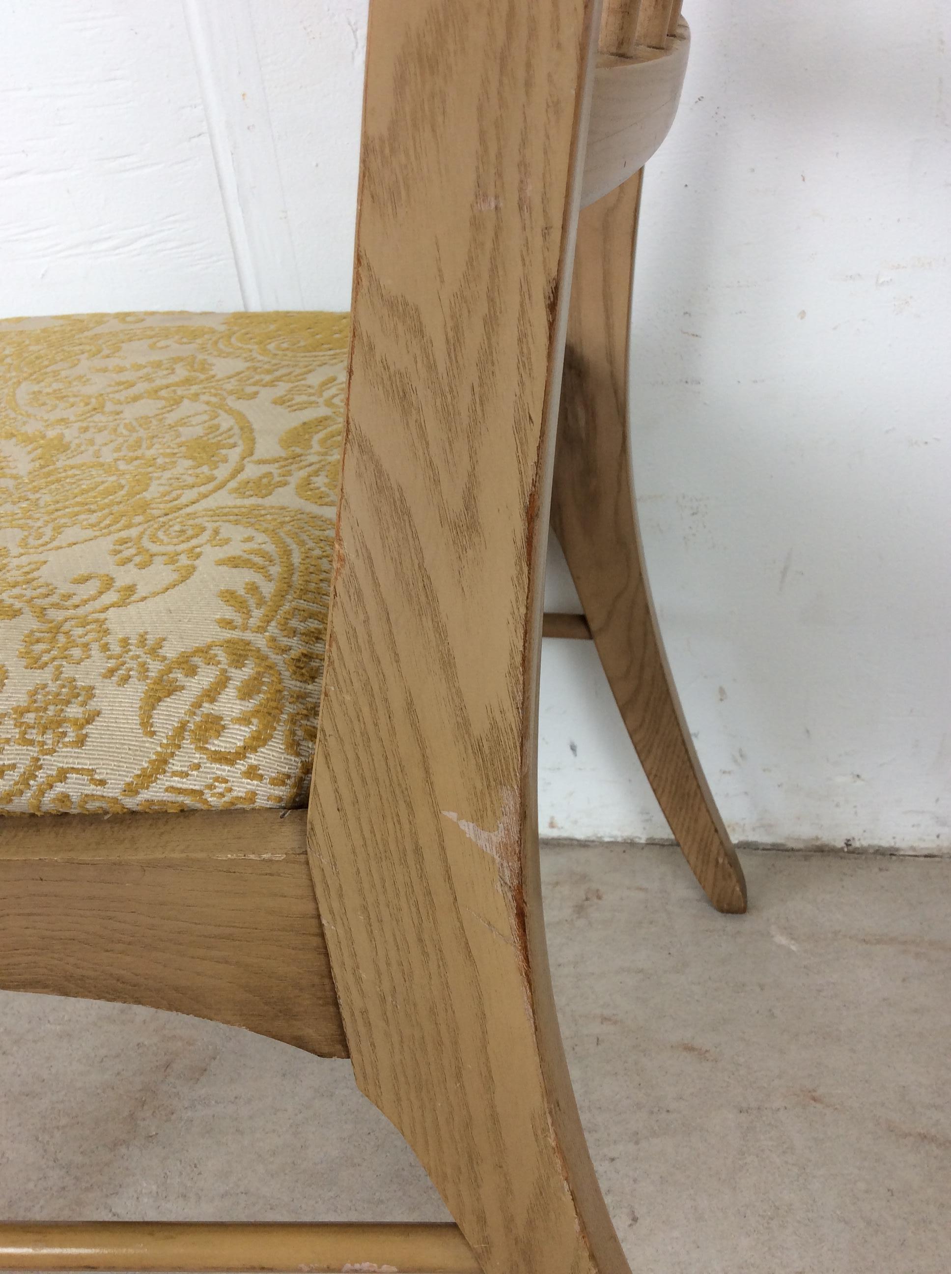 Mid Century Modern Side Chair with Limed Oak Finish im Angebot 7