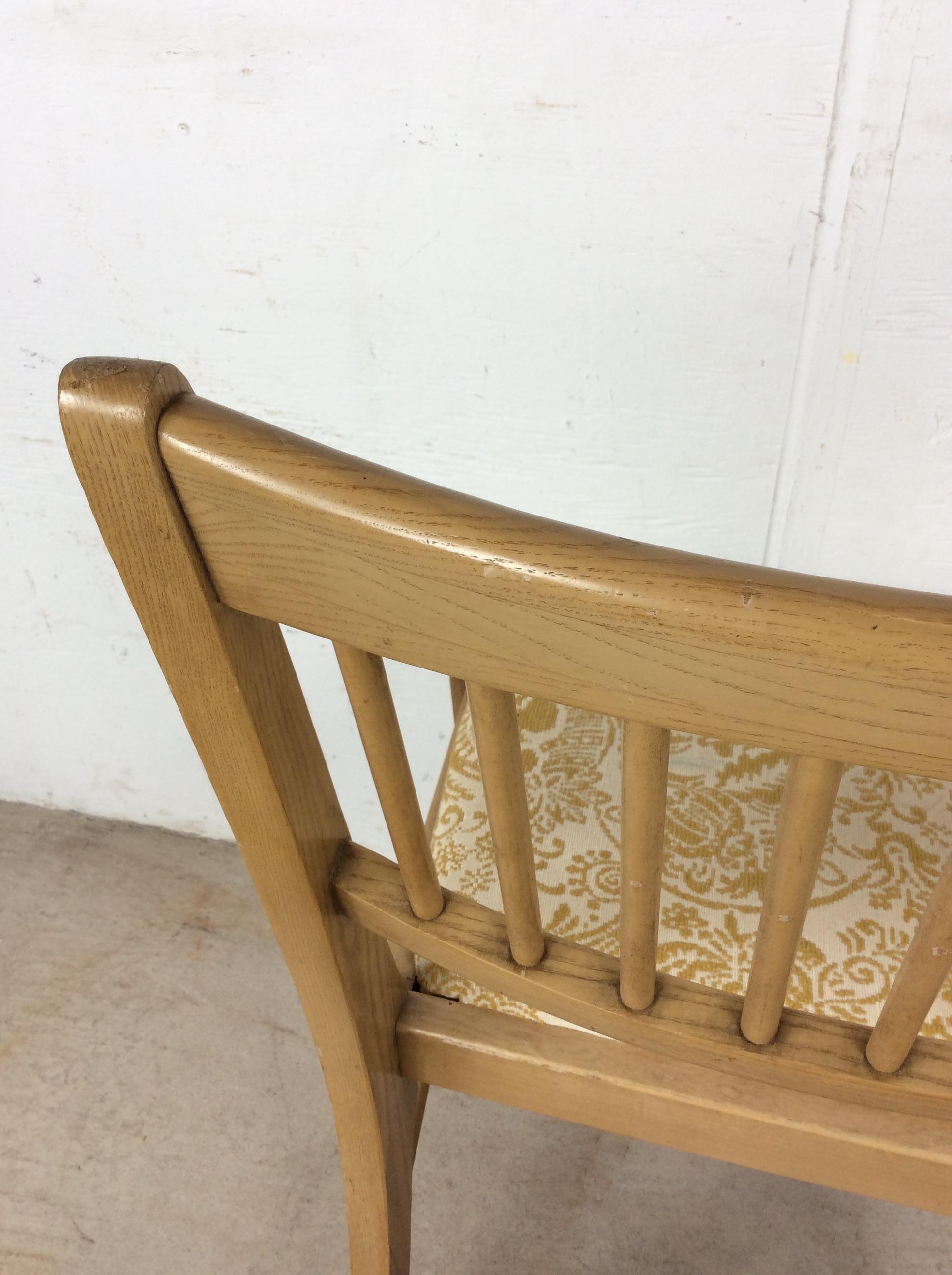 Mid Century Modern Side Chair with Limed Oak Finish im Angebot 10