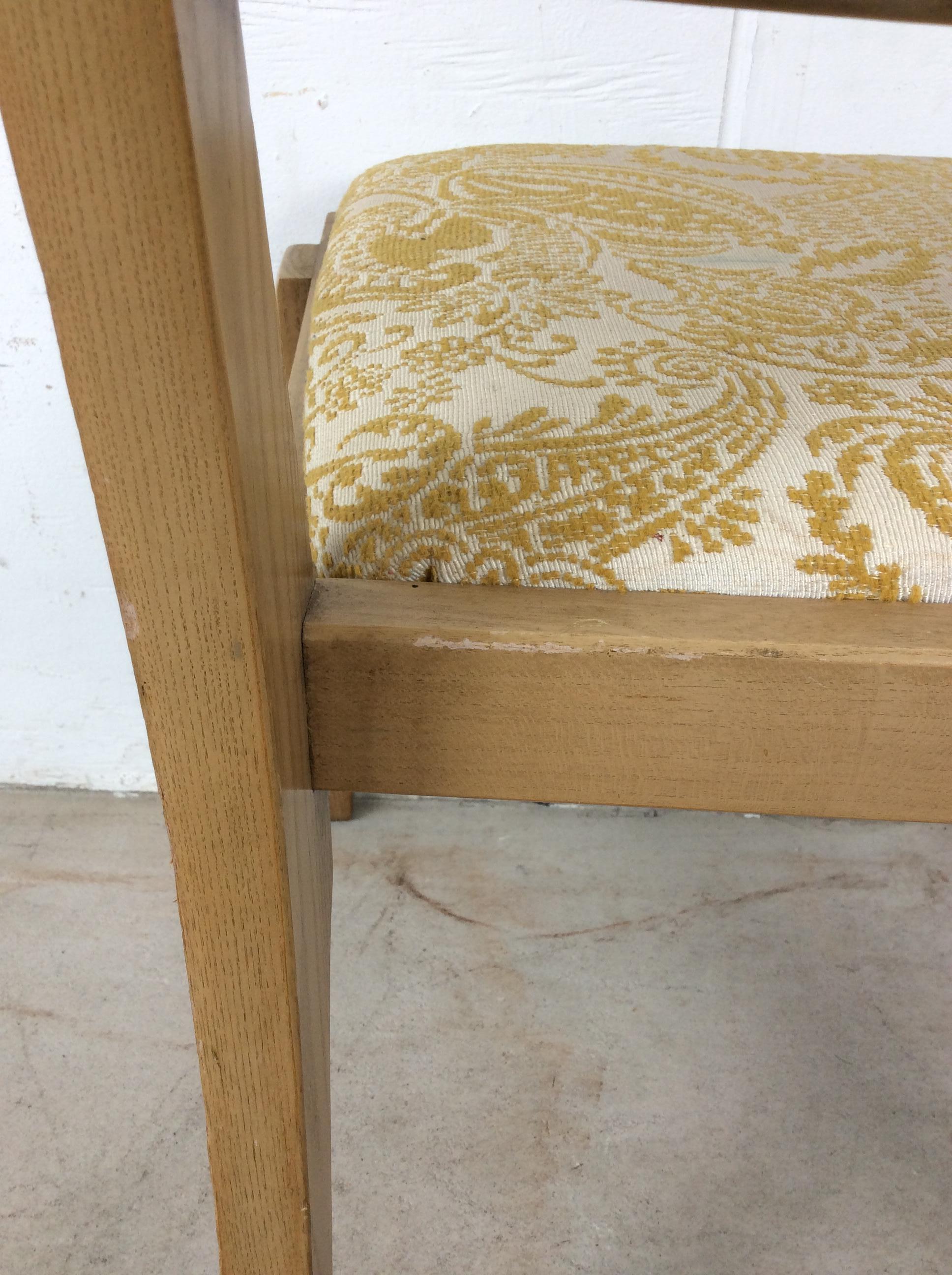 Mid Century Modern Side Chair with Limed Oak Finish im Angebot 11