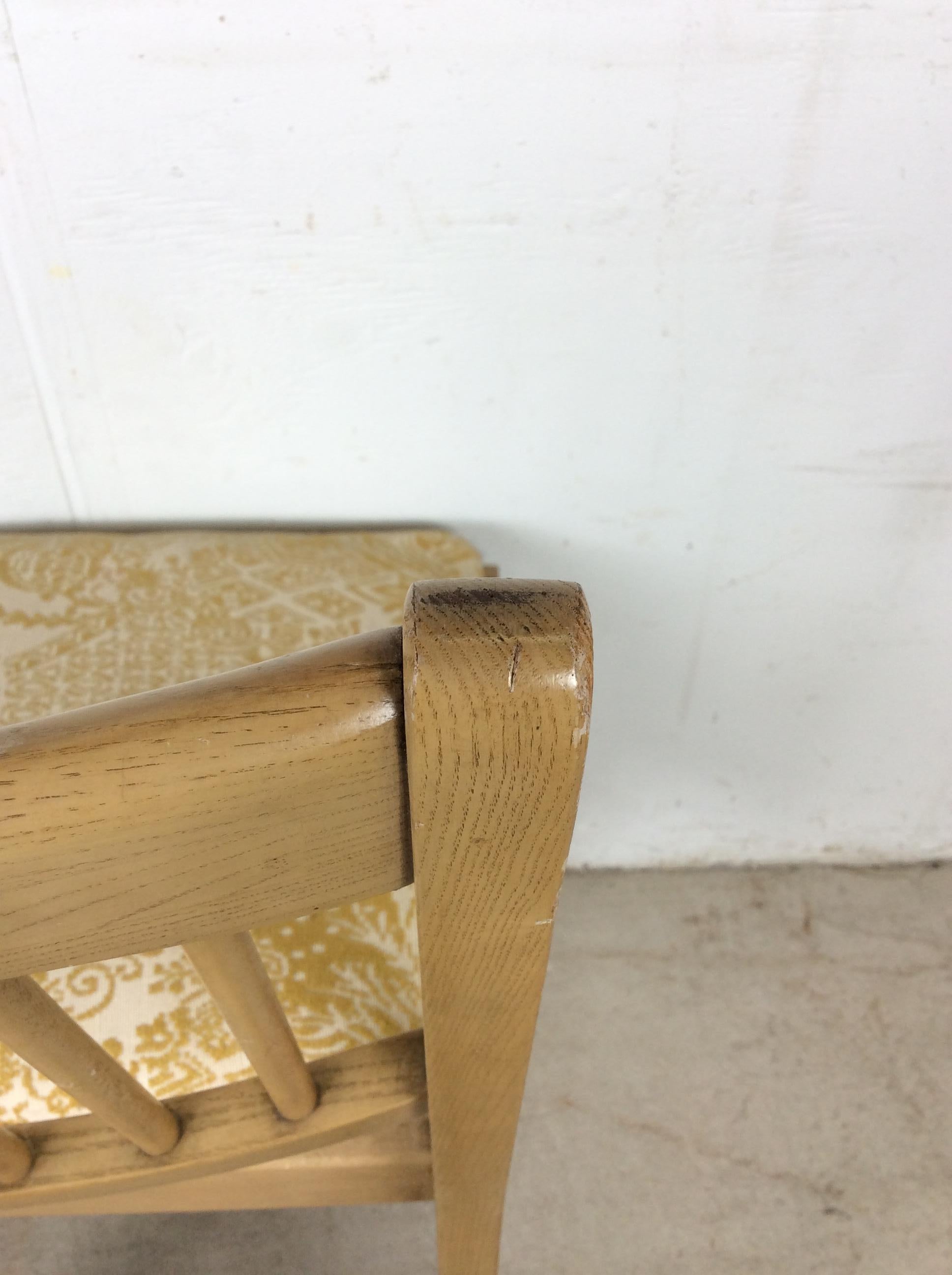 Mid Century Modern Side Chair with Limed Oak Finish im Angebot 12