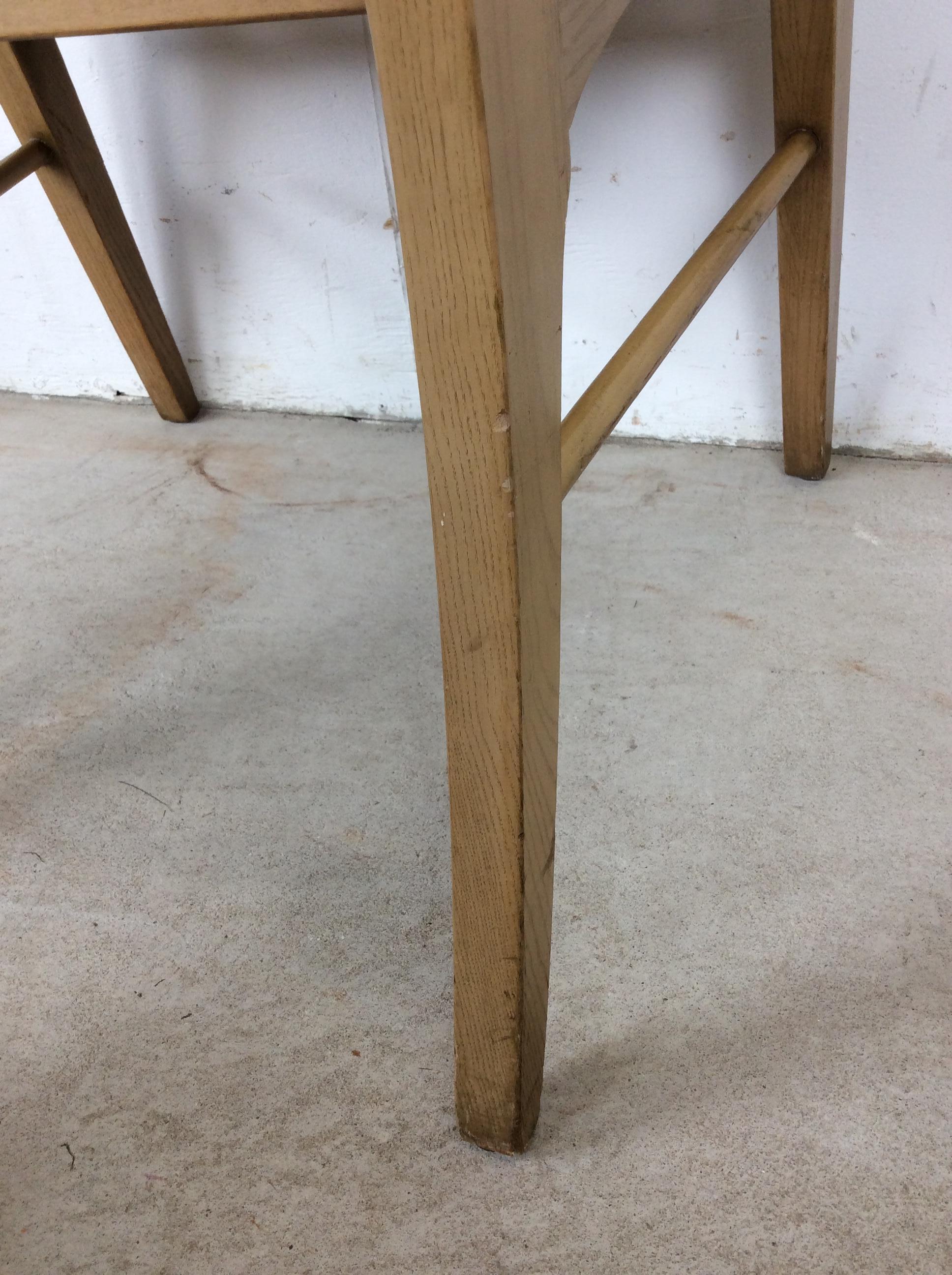 Mid Century Modern Side Chair with Limed Oak Finish im Angebot 13