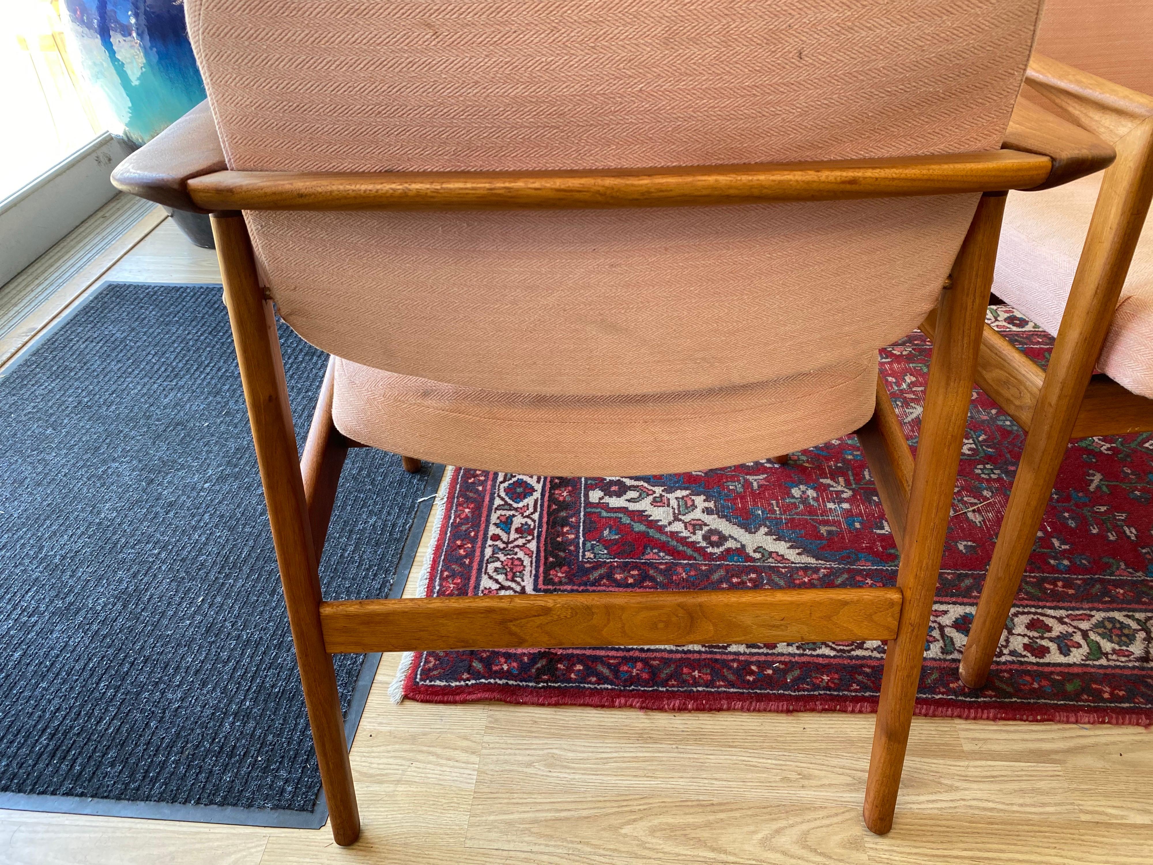 Teak Mid-Century Modern Side Chairs by DUX