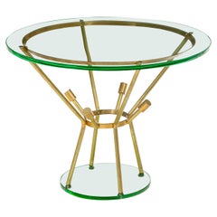 Mesa auxiliar moderna de mediados de siglo atribuida a Fontana Arte