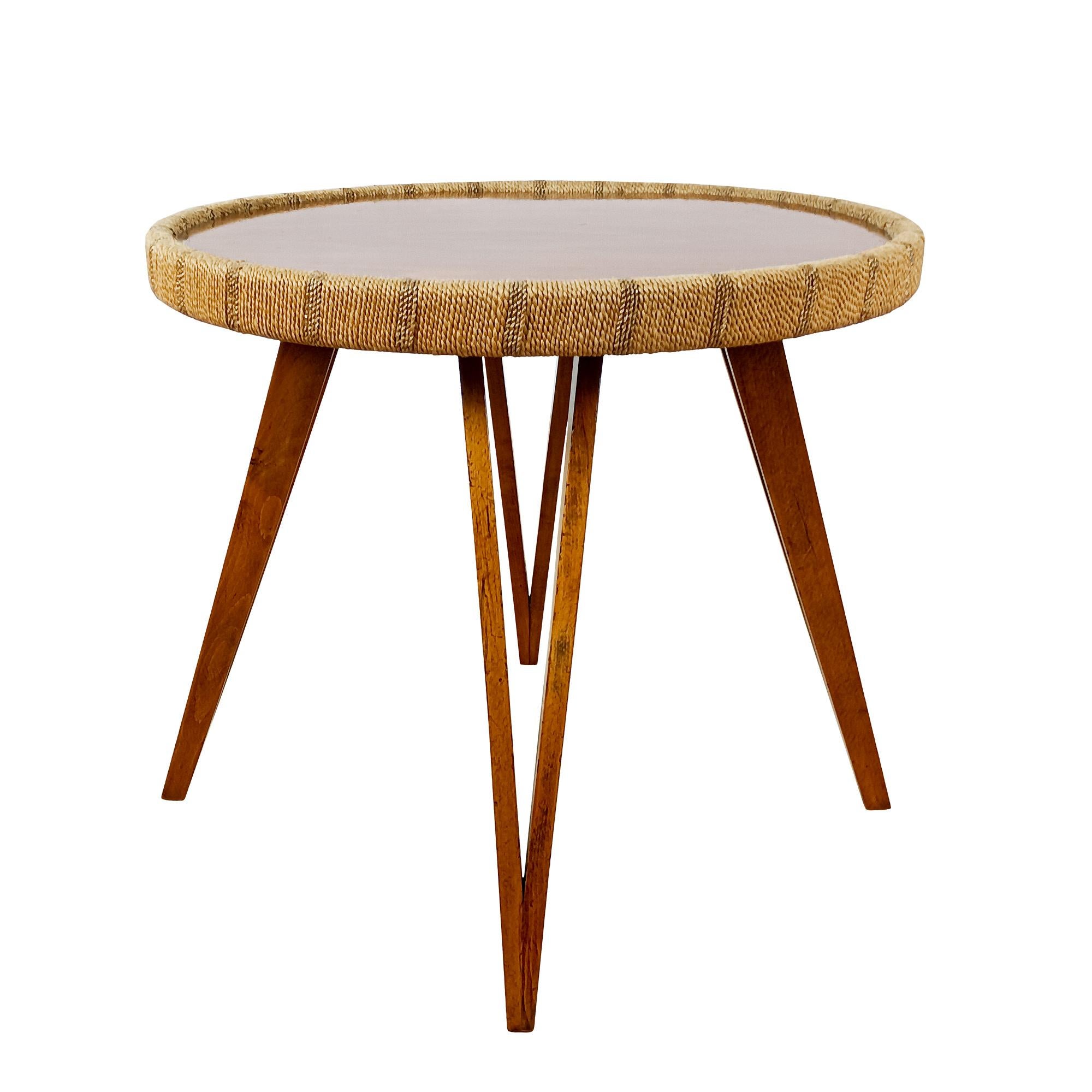 Italian Mid-Century Modern Side Table by Augusto Romano – Italy 1950 For Sale