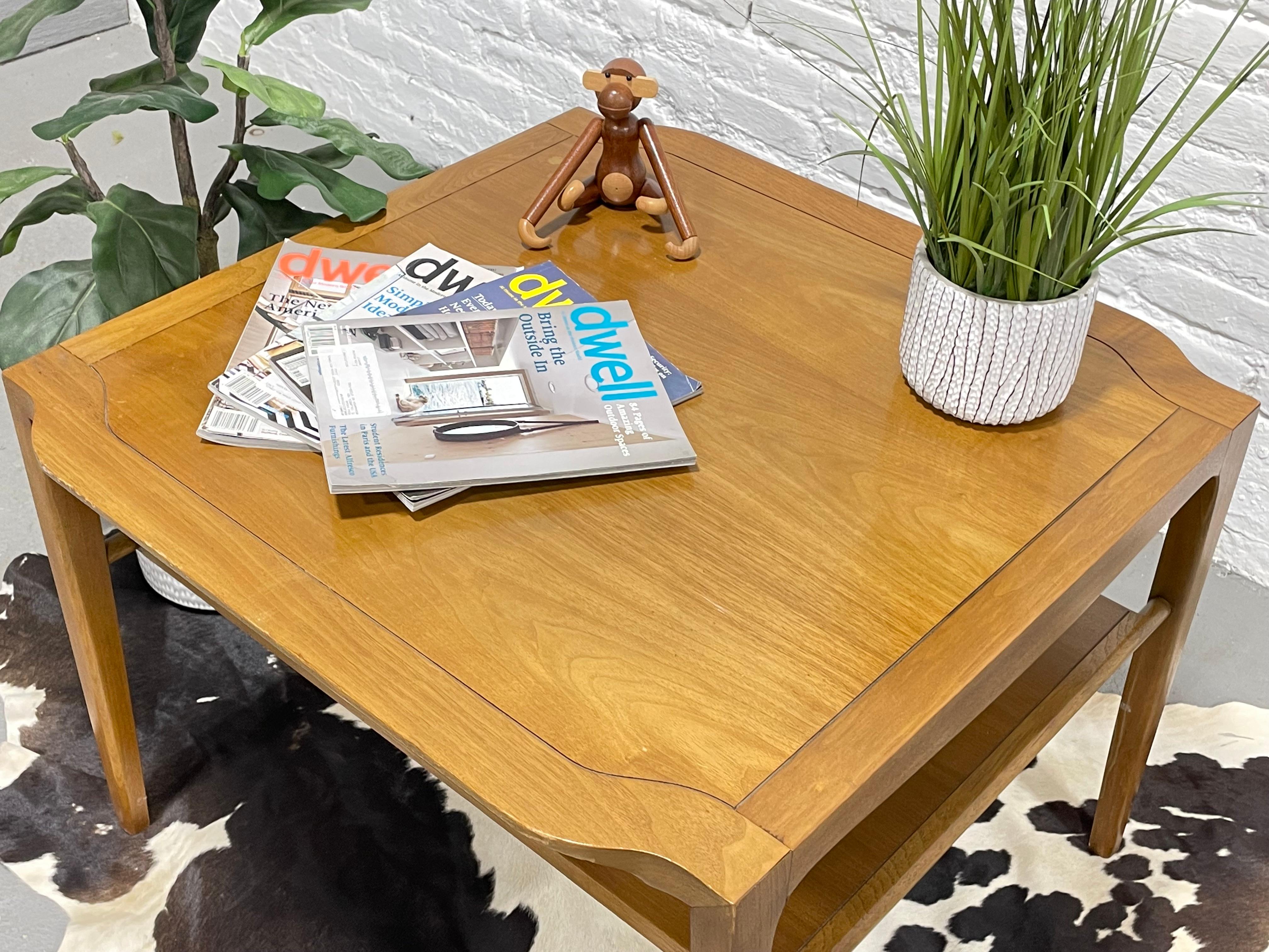 Wood Mid-Century Modern Side Table / End Table by John Van Koert for Drexel Profile