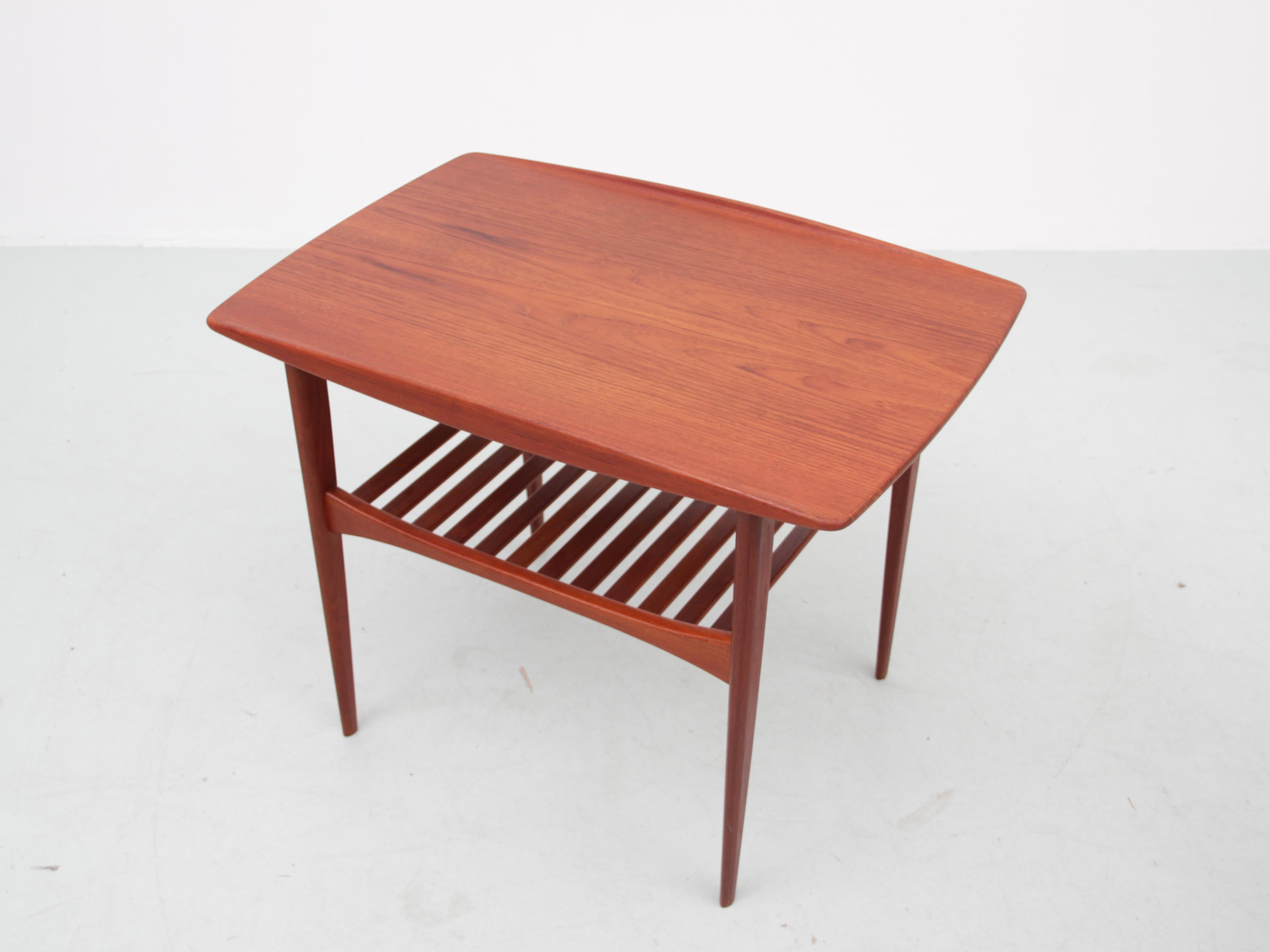 Danish Mid-Century Modern Side Table in Teak by Tove and Edvard Kindt-Larsen