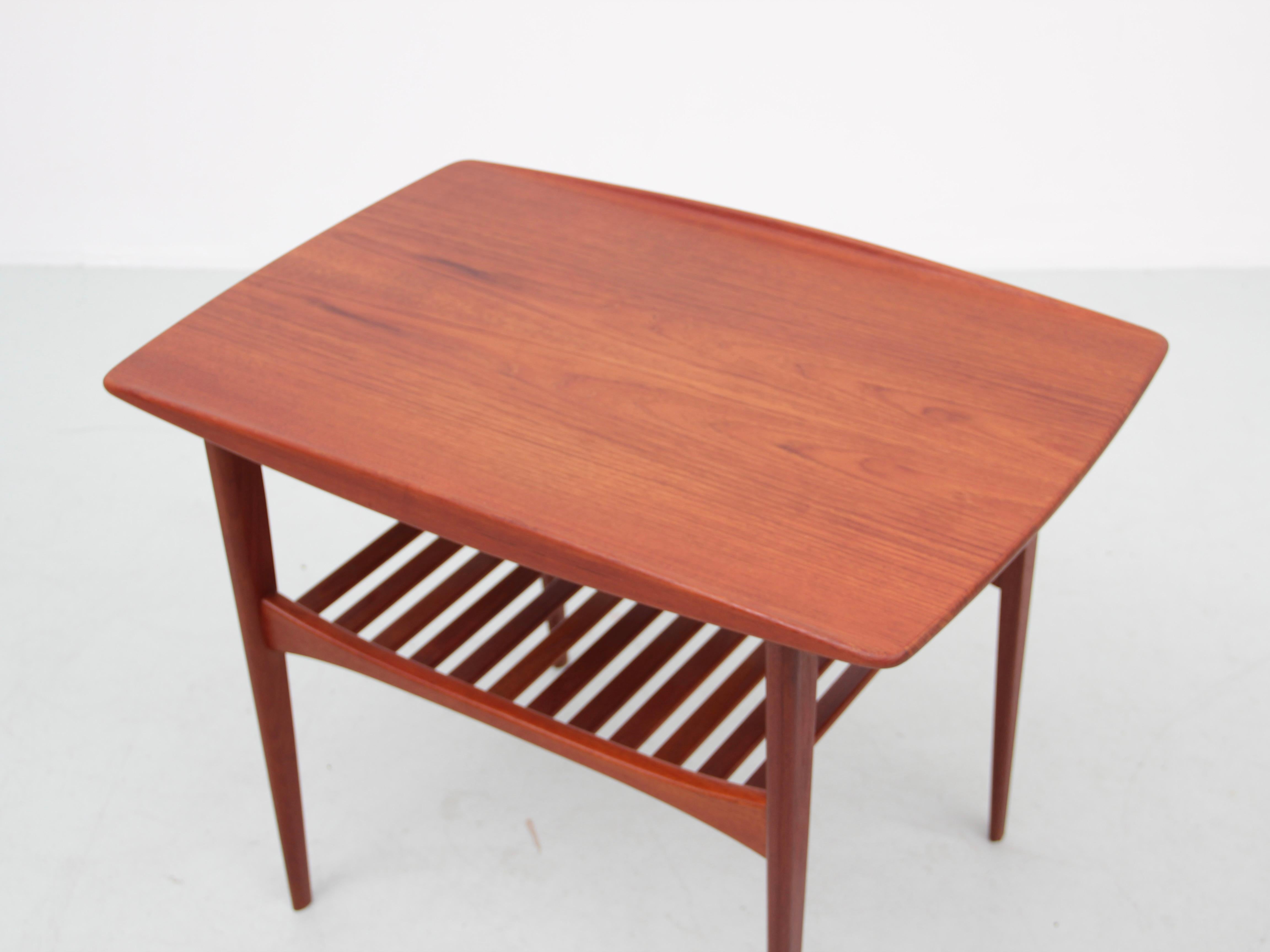 Mid-Century Modern Side Table in Teak by Tove and Edvard Kindt-Larsen 1