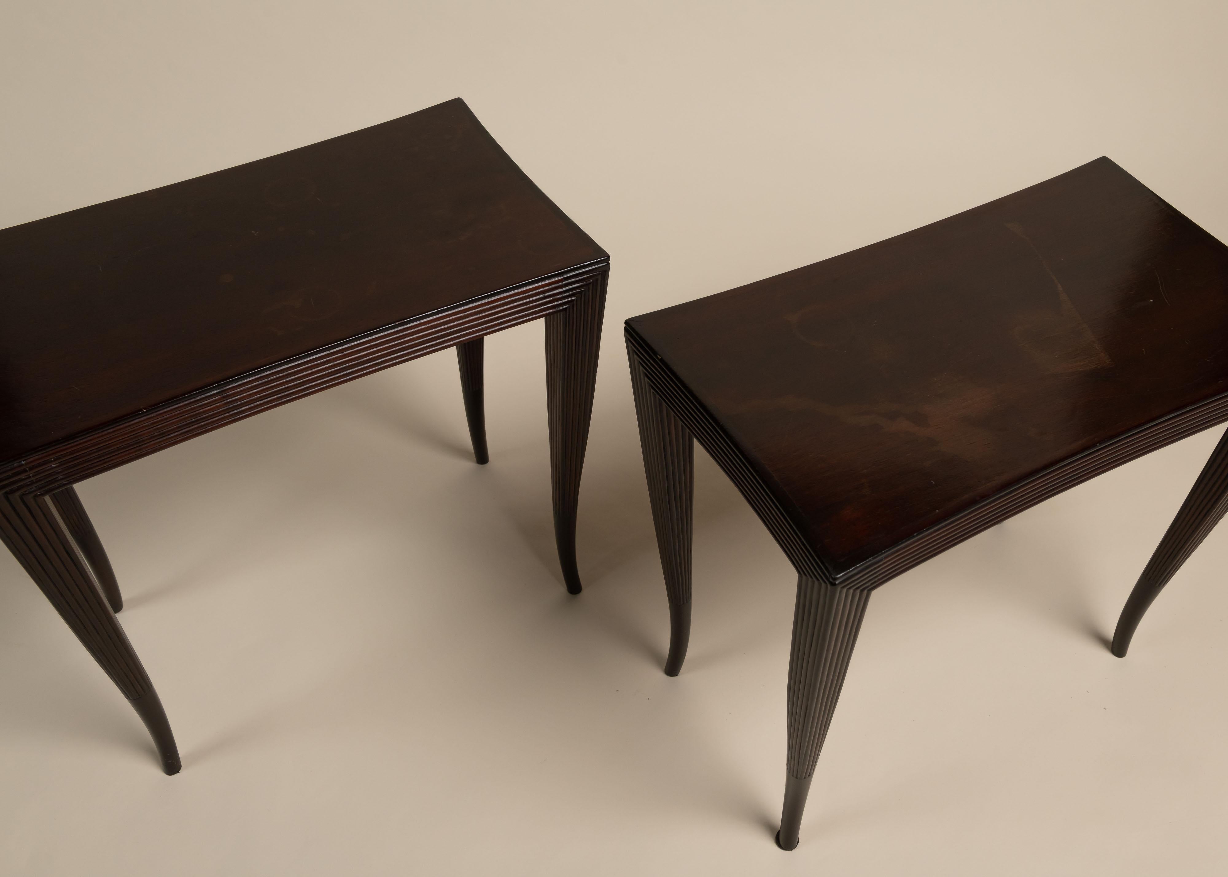 Bois Mid-Century Modern Side Tables, 1950s en vente