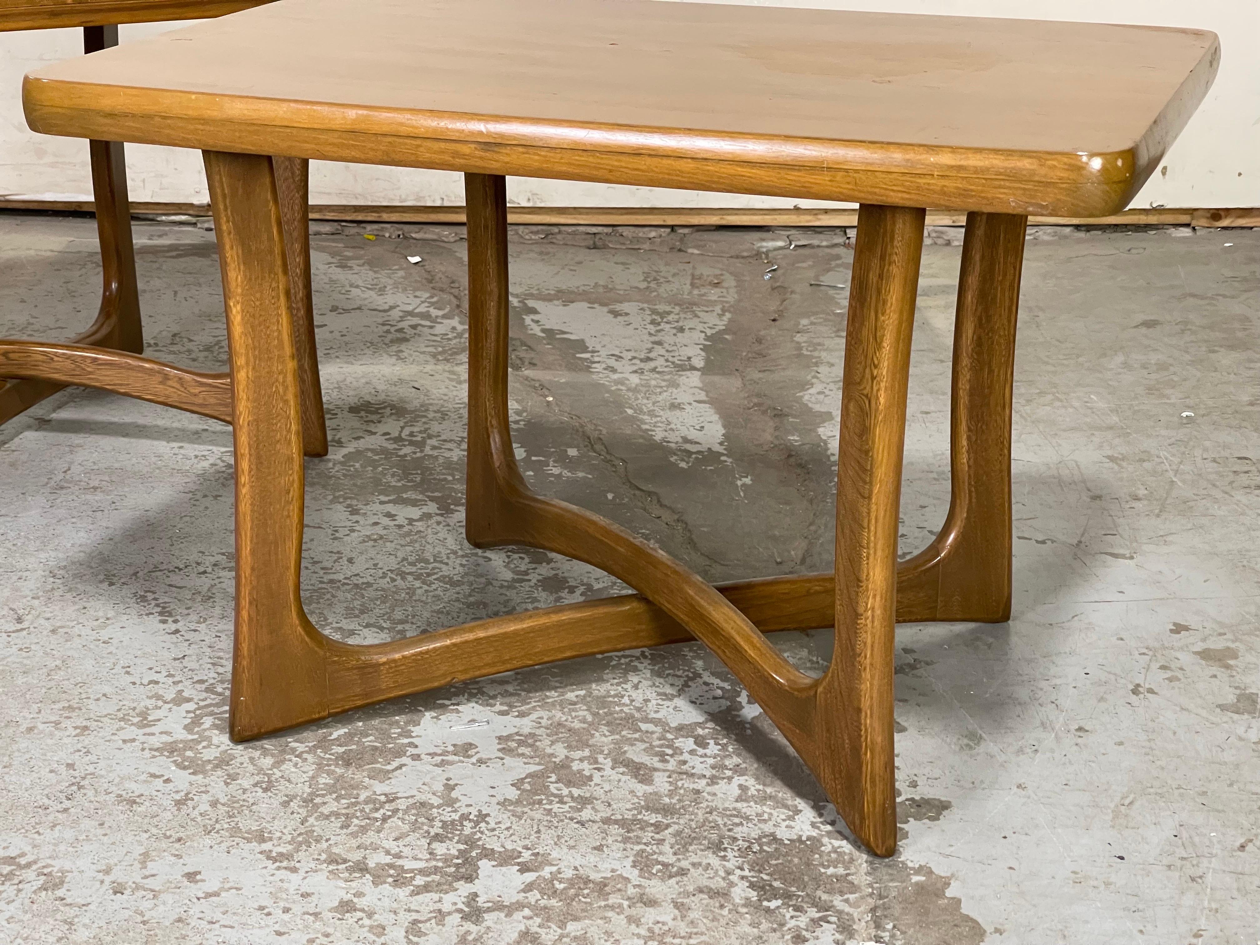 Mid-Century Modern Side Tables After Adrian Pearsall For Sale 4