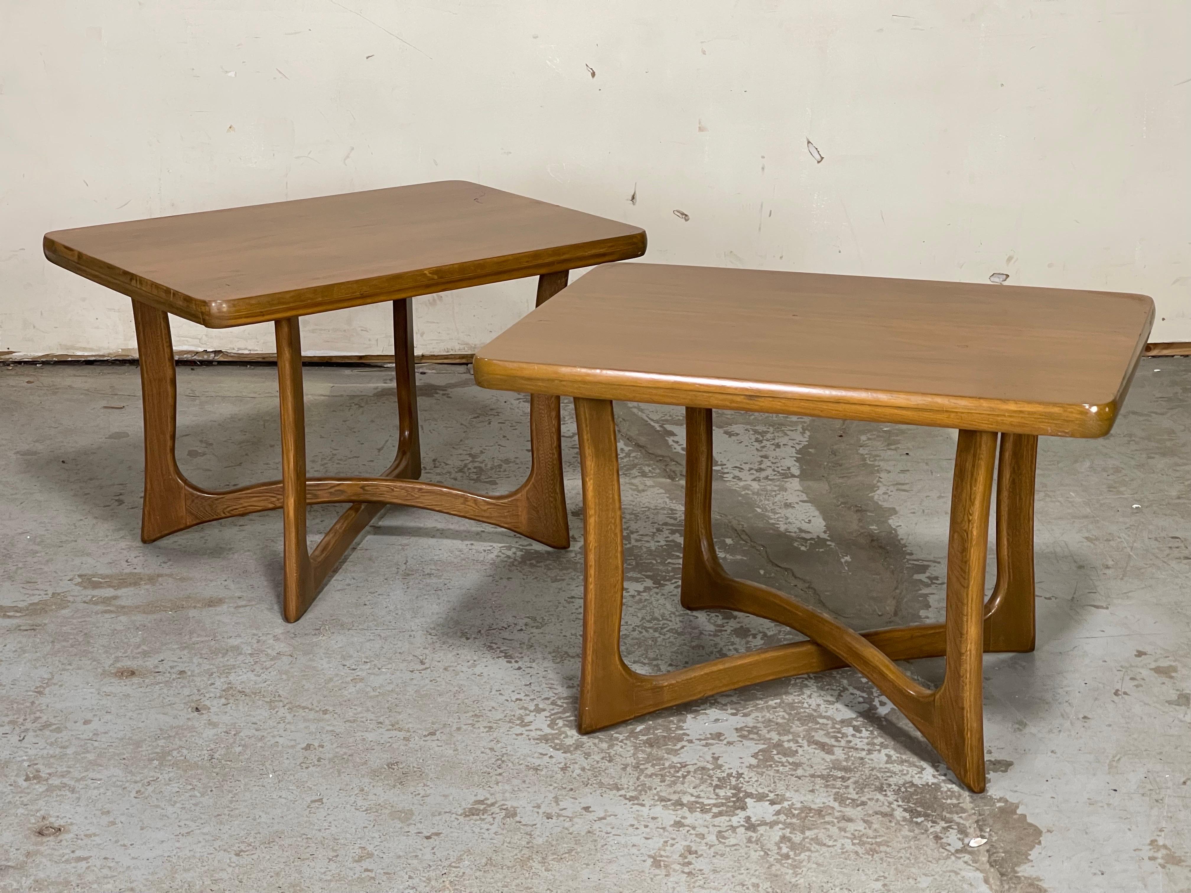 American Mid-Century Modern Side Tables After Adrian Pearsall For Sale