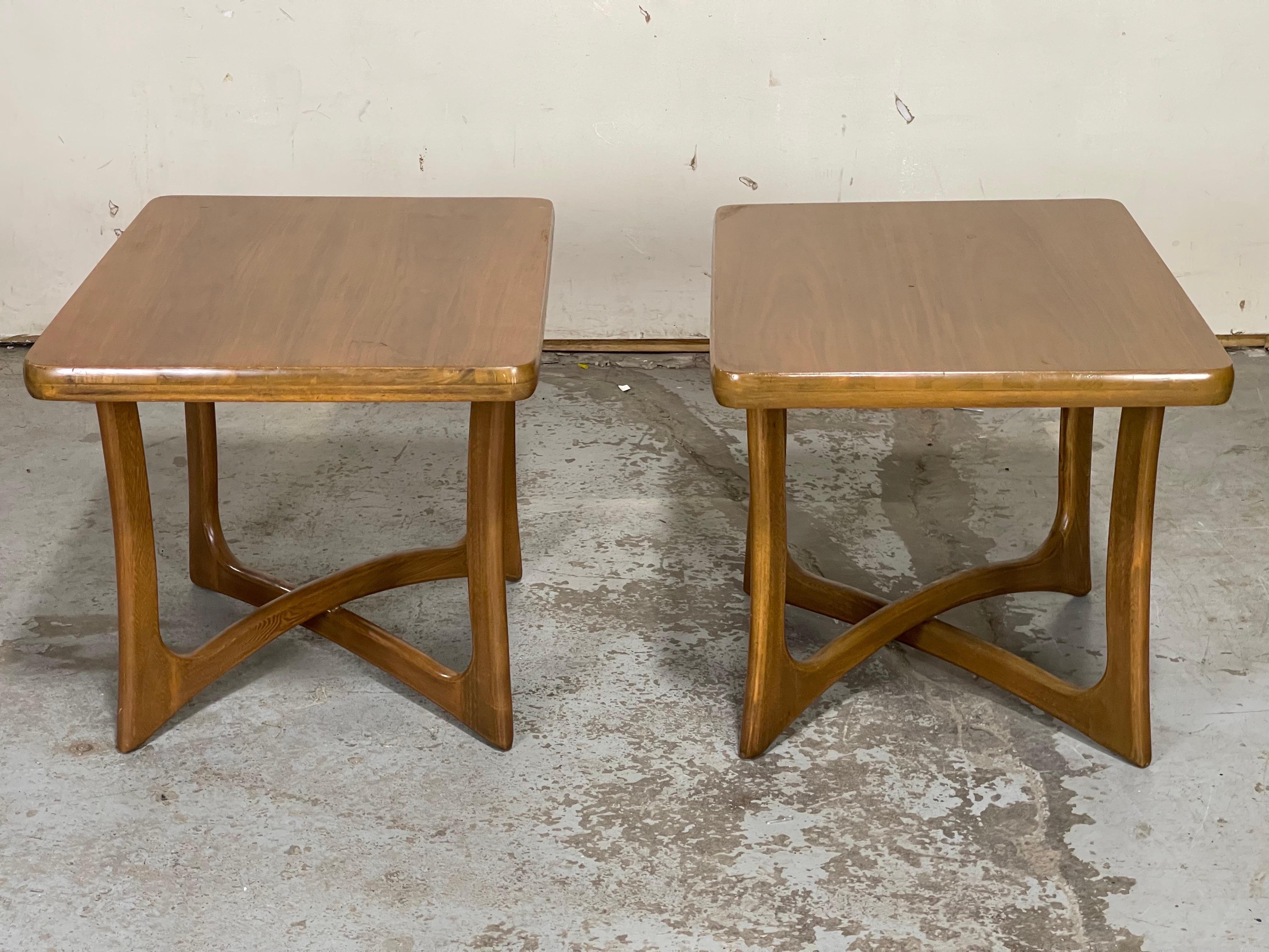 Mid-Century Modern Side Tables After Adrian Pearsall For Sale 1