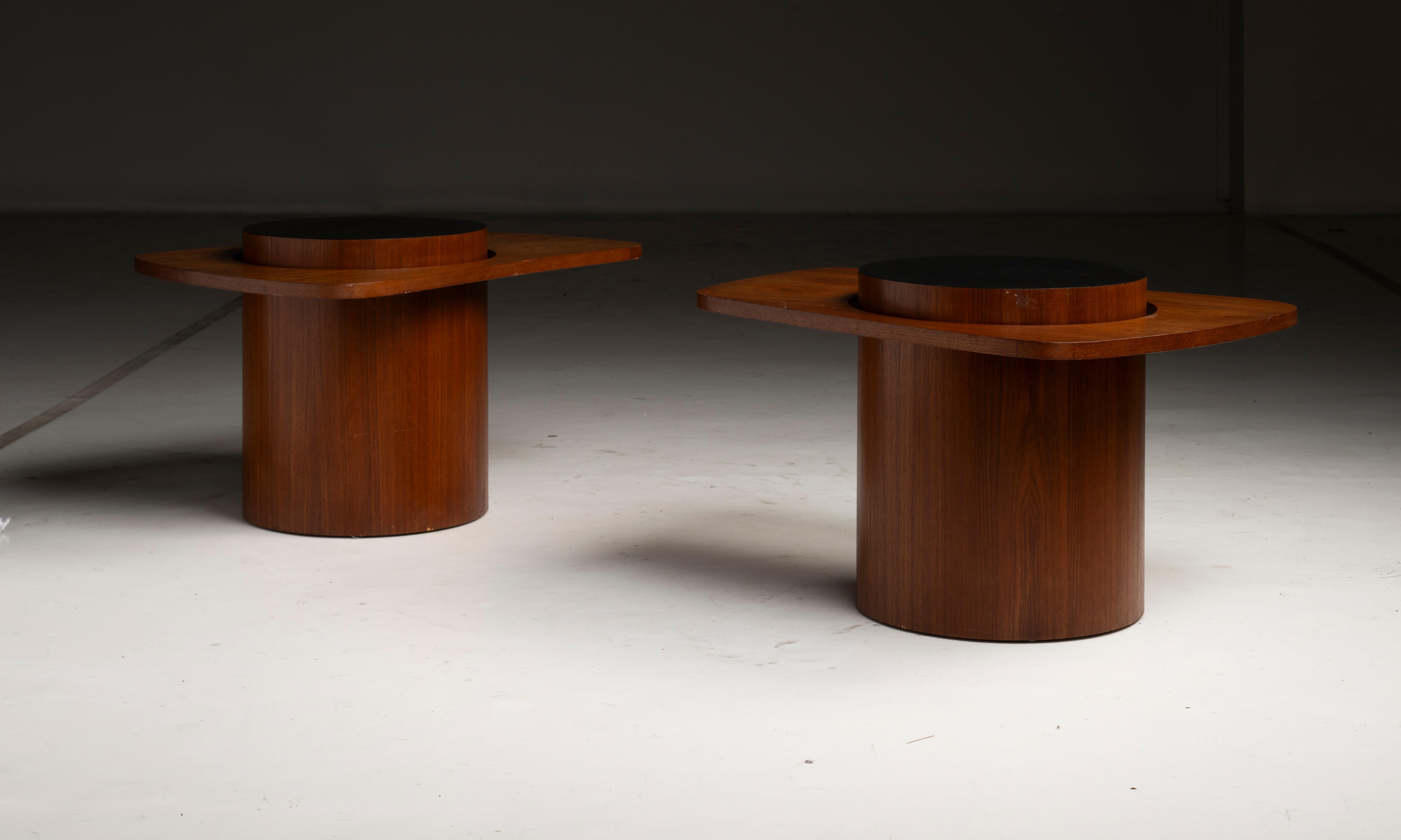 Mid Century Modern Side Tables, Canada circa 1970 In Good Condition In Culver City, CA