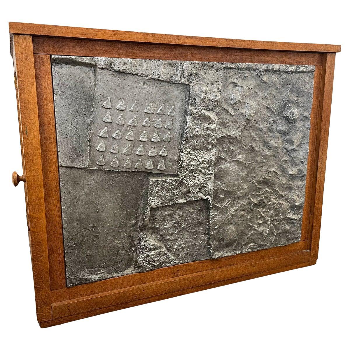 Mid-Century Modern Sideboard, Aluminium & Caning, 1970s For Sale
