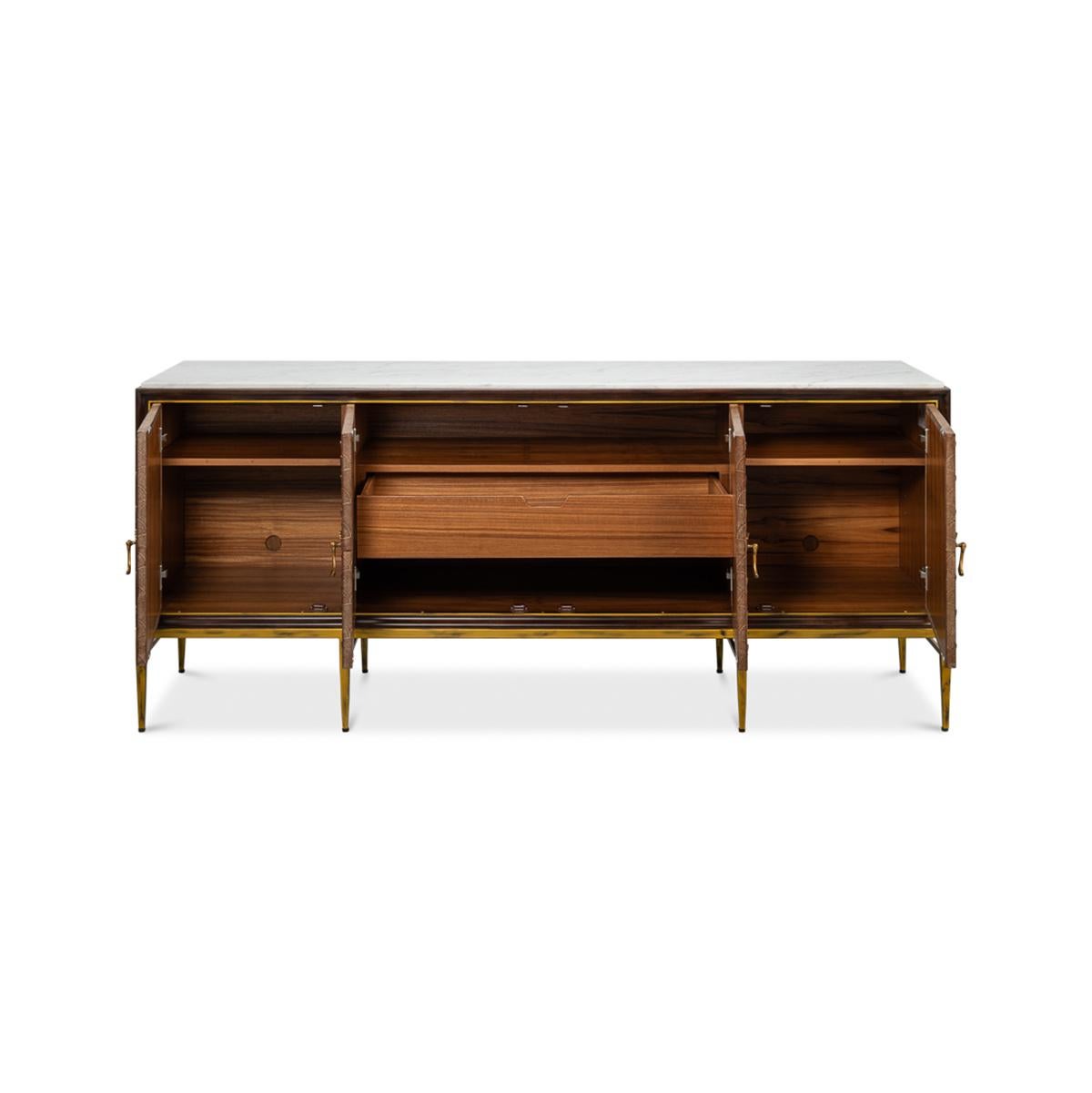 Mid-Century moderno Credenza moderna del metà secolo a buffet in vendita