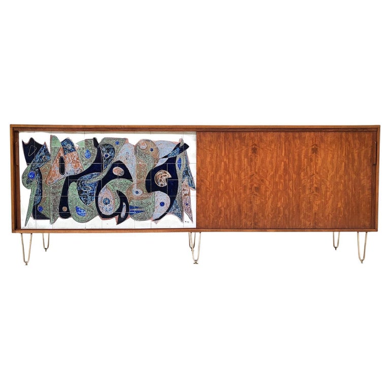 MidCentury Modern Sideboard by Alfred Hendrickx for Belform For Sale