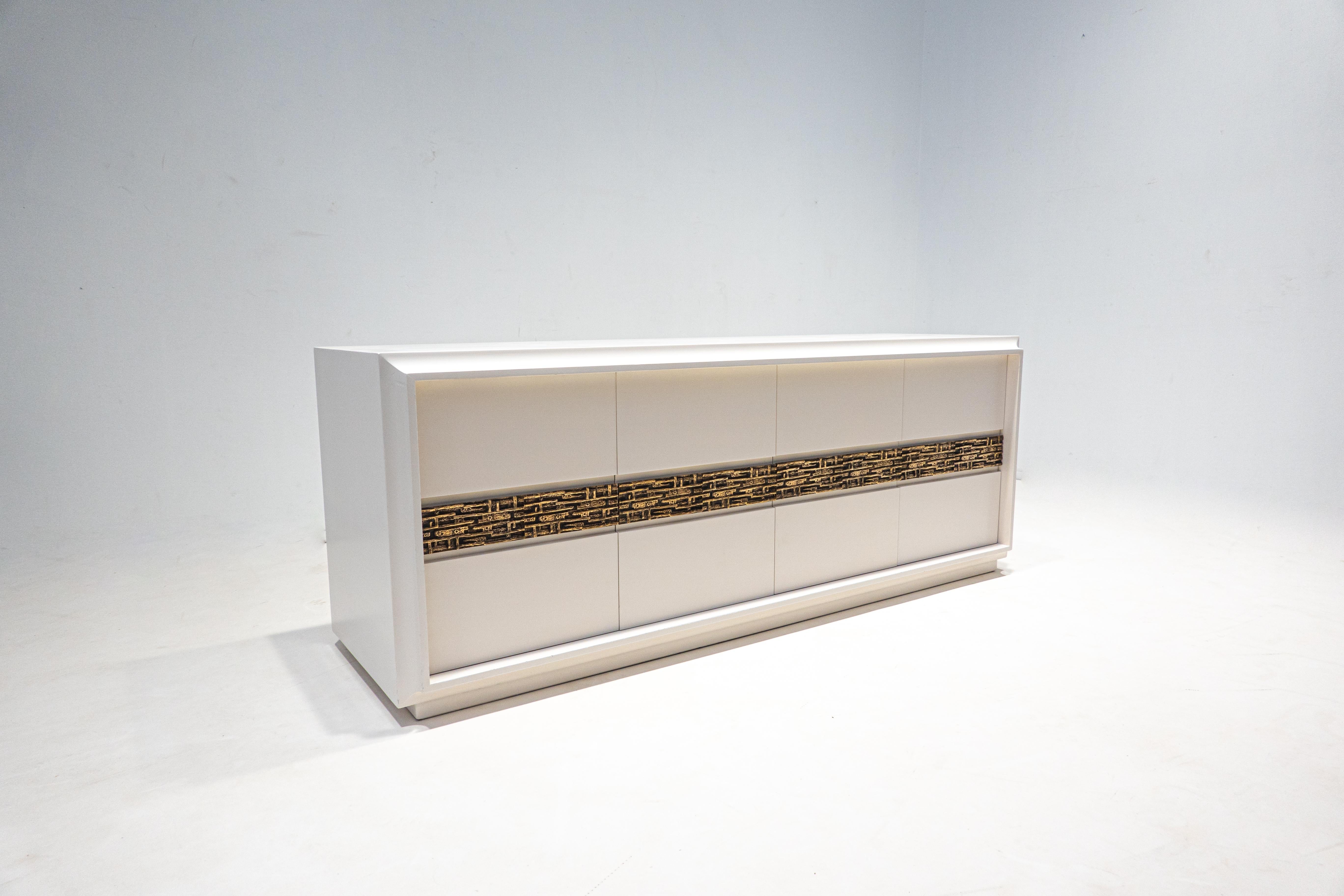 Italian Mid-Century Modern Sideboard by Luciano Frigerio for Desio, Italy, 1970s For Sale