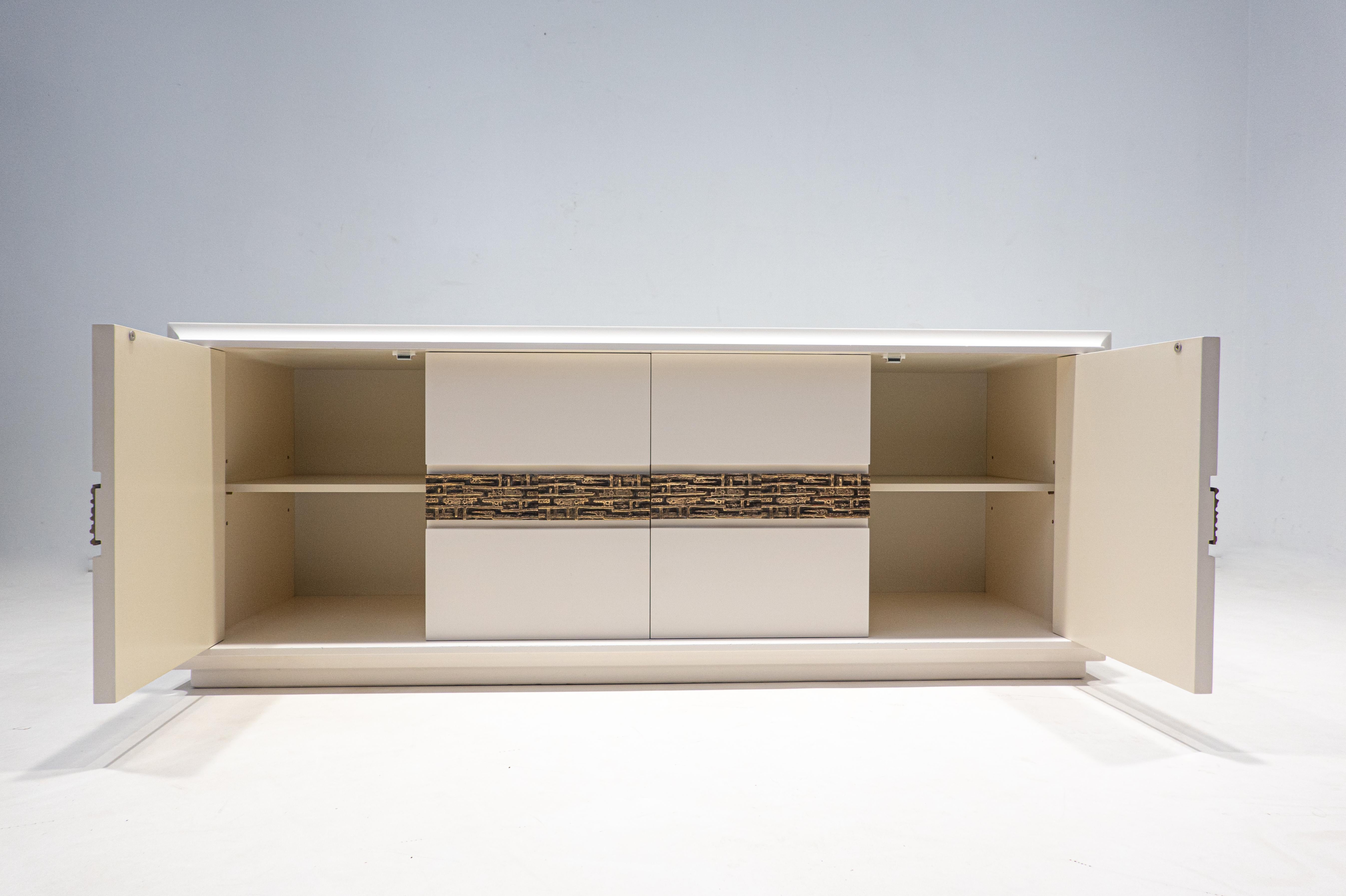 Mid-Century Modern Sideboard by Luciano Frigerio for Desio, Italy, 1970s For Sale 1