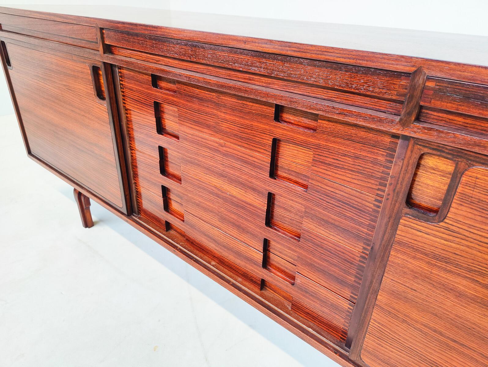 Wood Mid-Century Modern Sideboard by Renato Magri for Cantieri Carugati, Italy, 1960s
