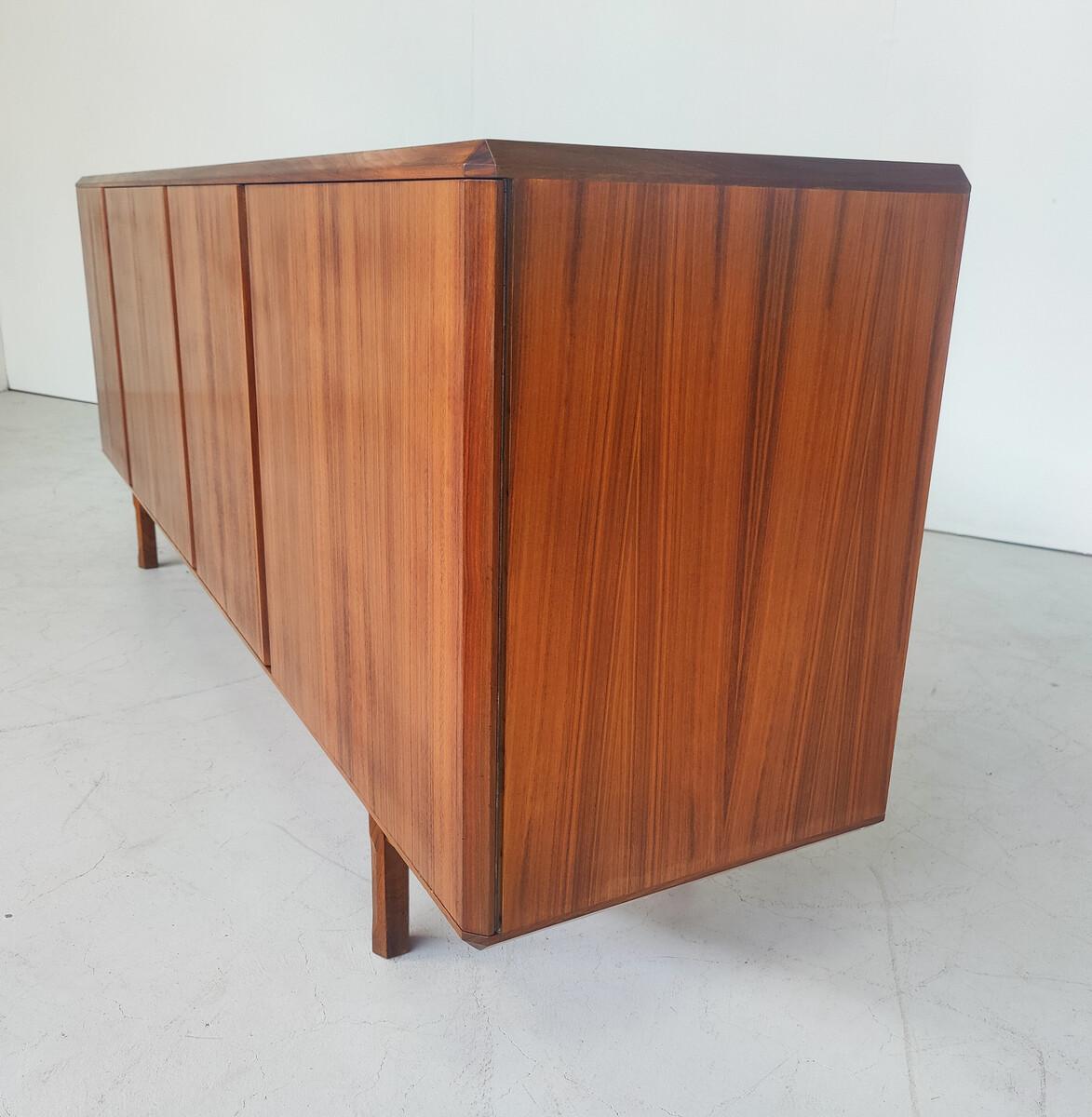 Wood Mid-Century Modern Sideboard by Valenti, Italy, 1970s For Sale