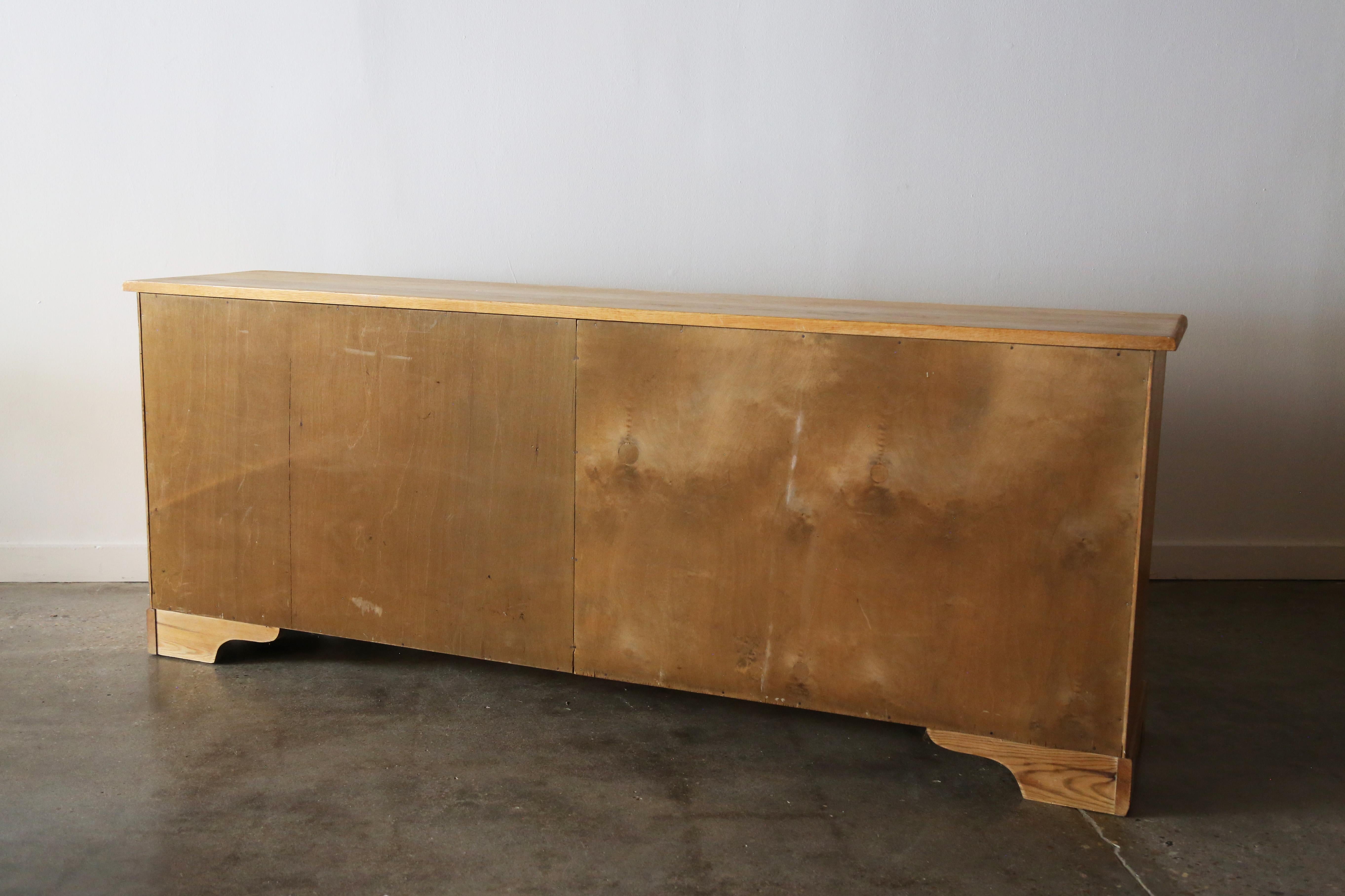 Mid Century Modern Sideboard Credenza after Henning Kjaernulf Solid White Oak 2