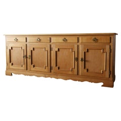 Mid Century Modern Sideboard Credenza after Henning Kjaernulf Solid White Oak