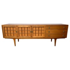 Mid-Century Modern Sideboard Credenza, Teak, English, circa 1965