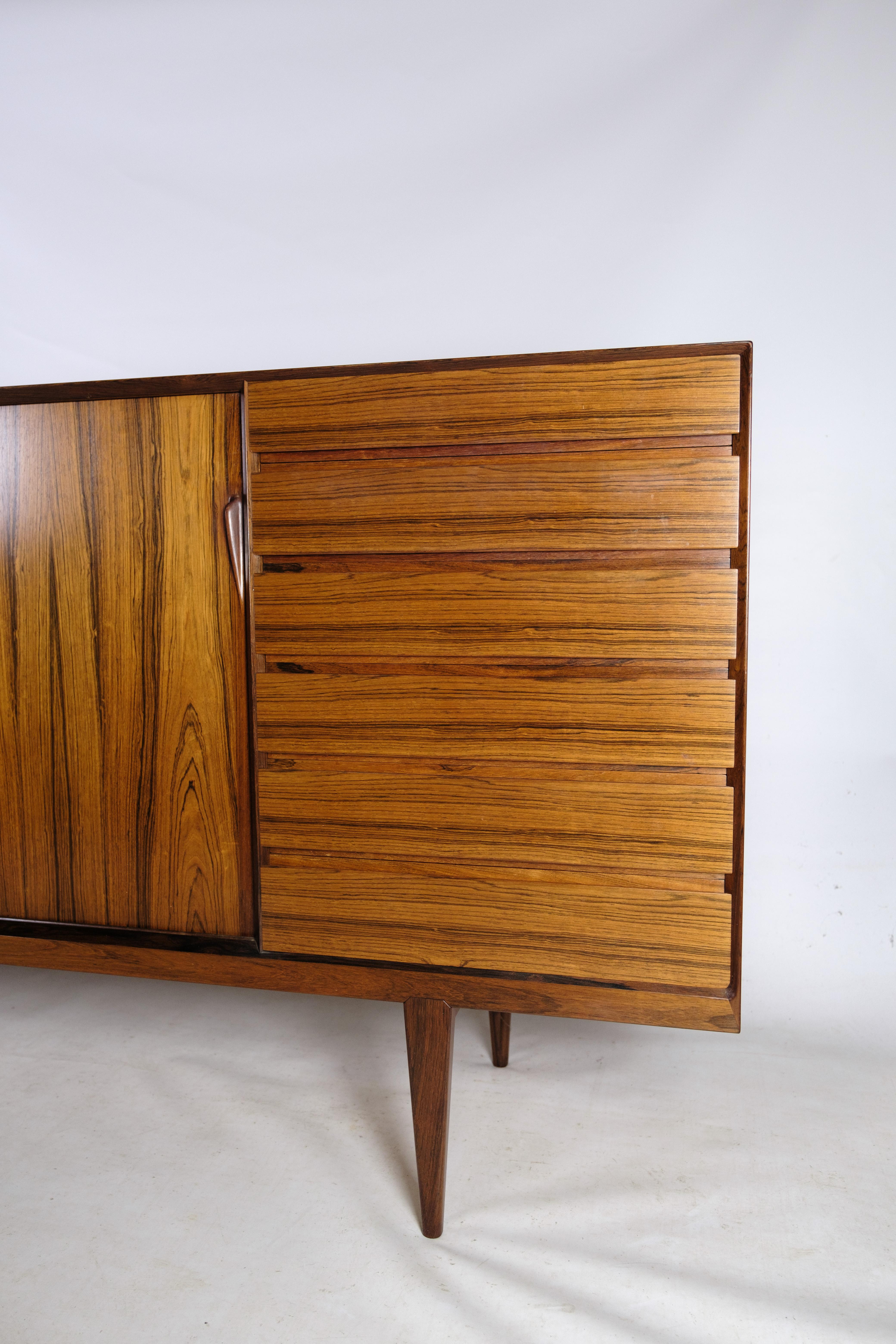 Sideboard In Rosewood Designed By Henry R. Hansen, By Brande Factory From 1960s For Sale 4