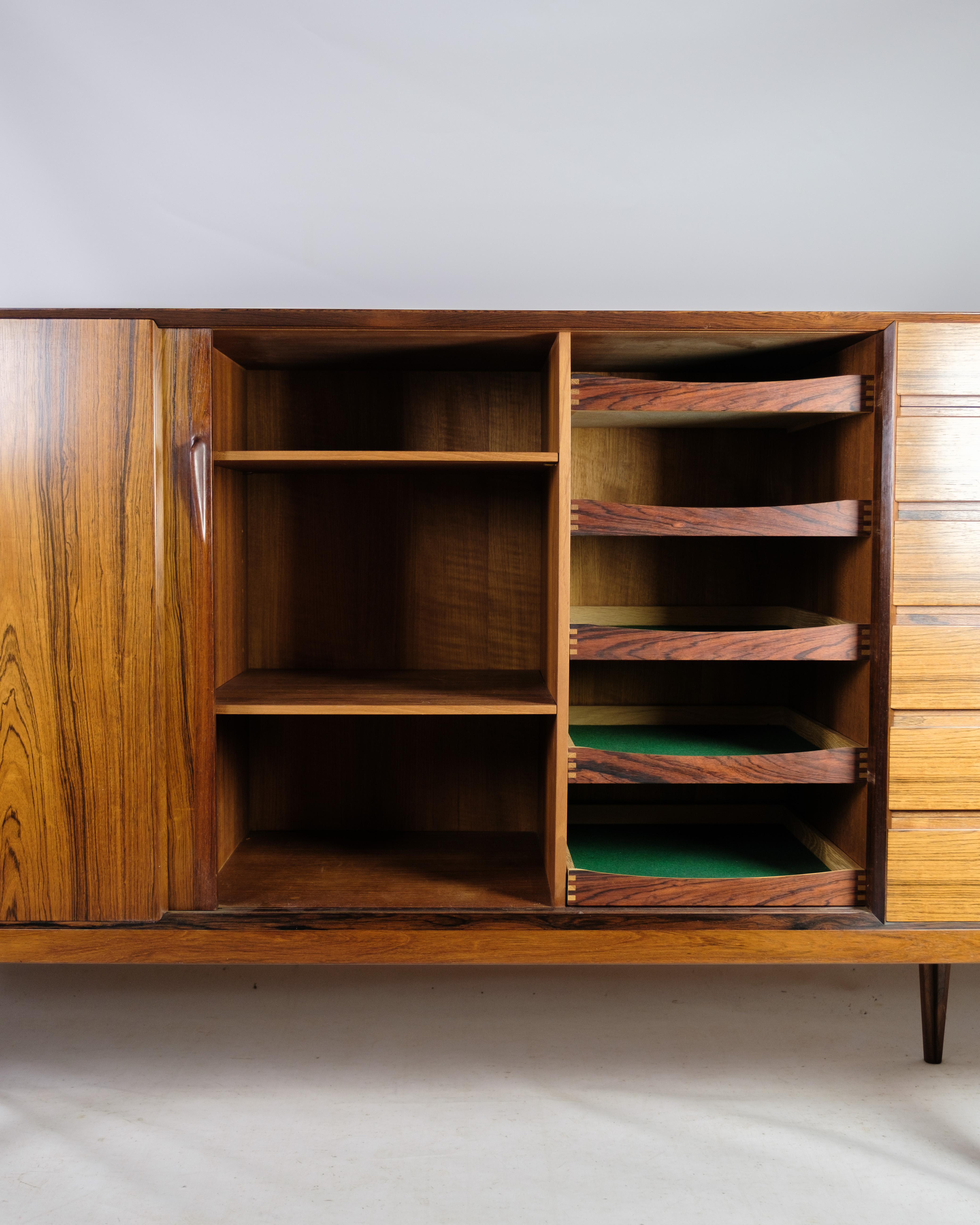 Sideboard In Rosewood Designed By Henry R. Hansen, By Brande Factory From 1960s For Sale 10