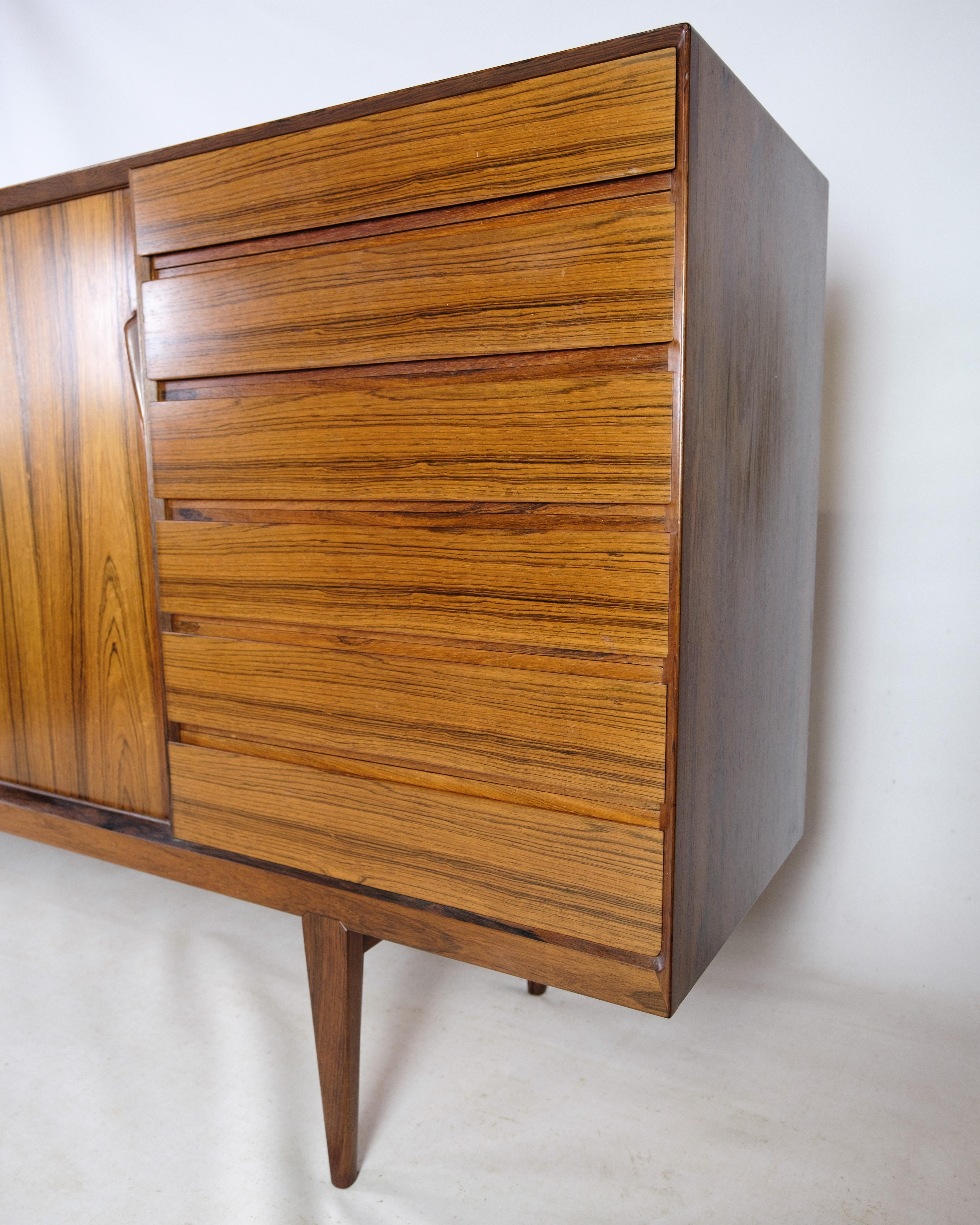 Danish Sideboard In Rosewood Designed By Henry R. Hansen, By Brande Factory From 1960s For Sale