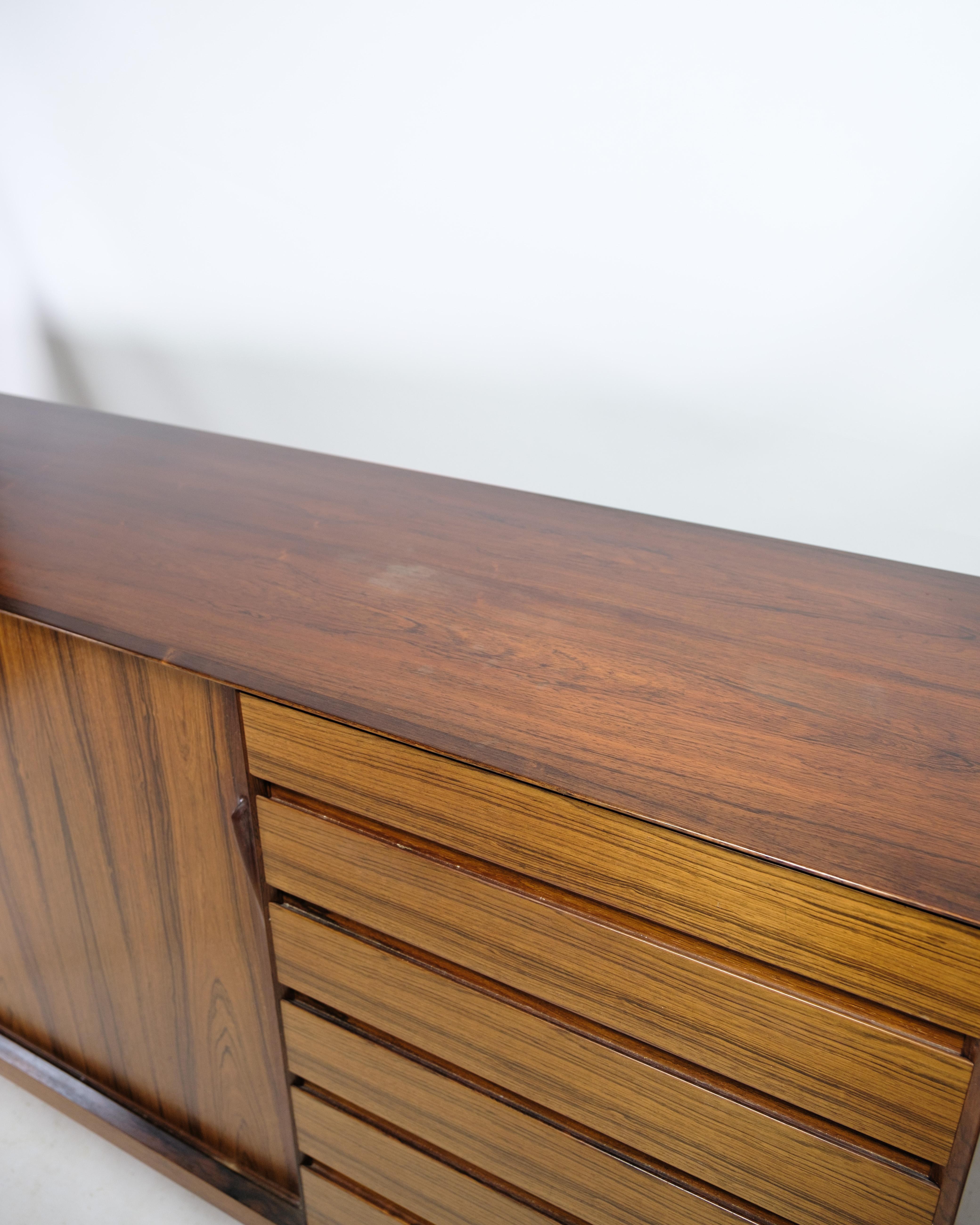 Sideboard In Rosewood Designed By Henry R. Hansen, By Brande Factory From 1960s For Sale 2