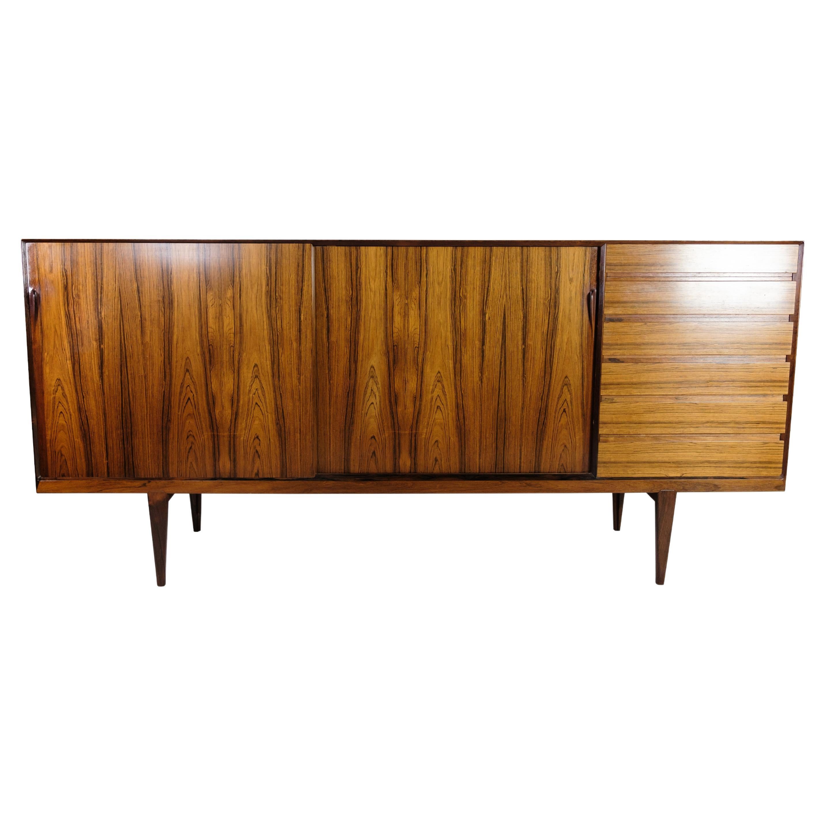 Sideboard In Rosewood Designed By Henry R. Hansen, By Brande Factory From 1960s