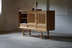 Mid-Century Modern Sideboard in Solid Oak, Made by a Danish Cabinetmaker, 1960s