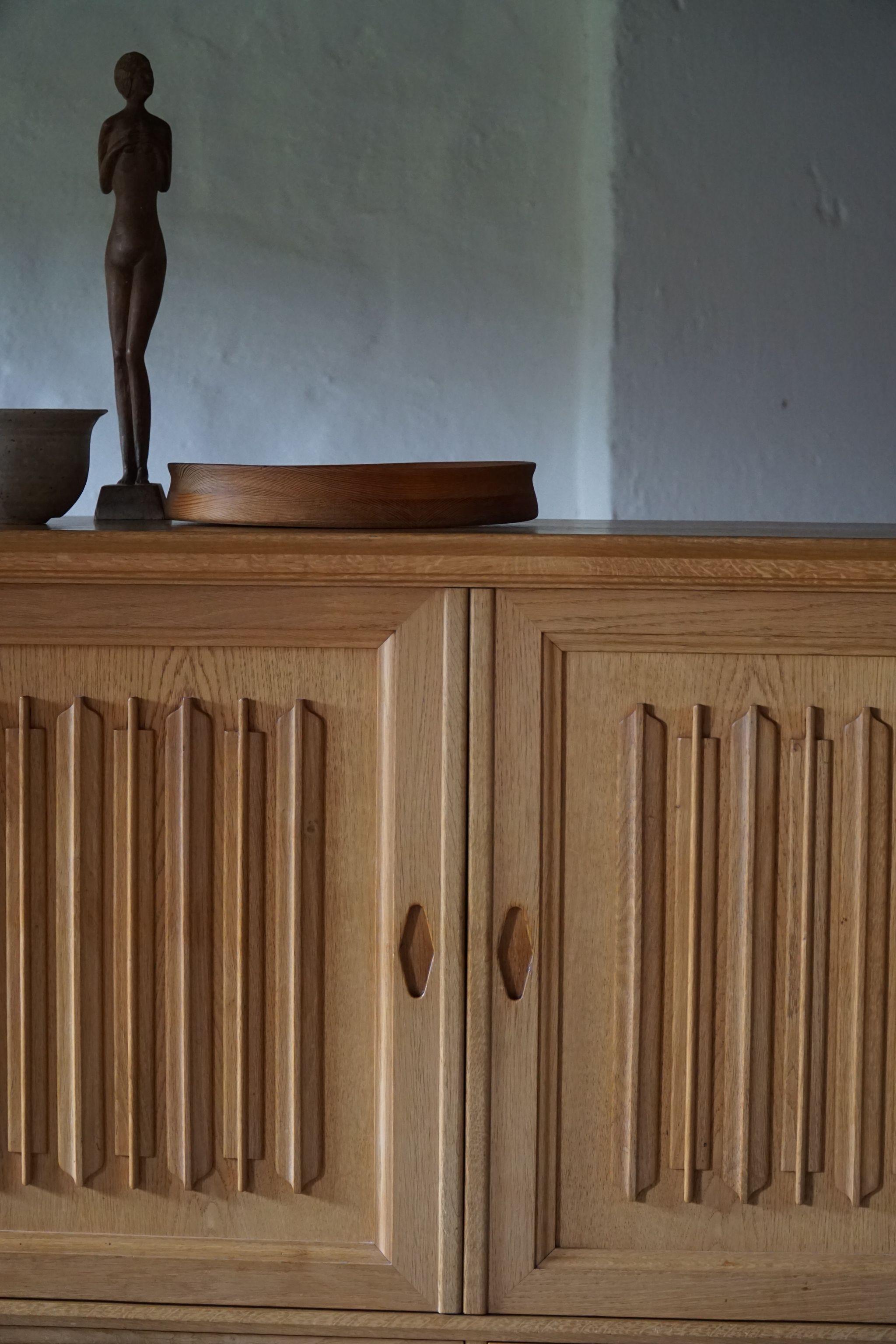 Mid-Century Modern Sideboard in Solid Oak, Made by a Danish Cabinetmaker, 1960s 1