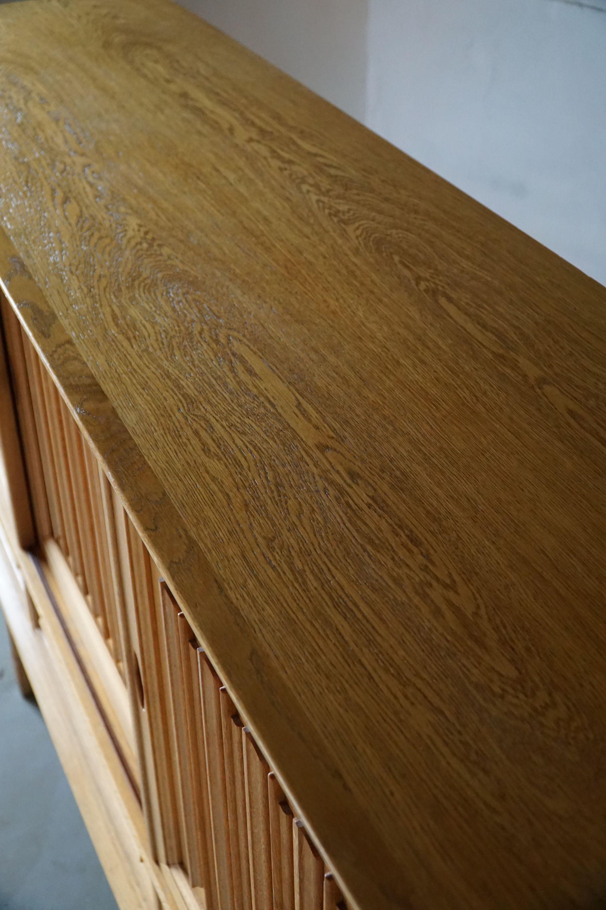 Mid-Century Modern Sideboard in Solid Oak, Made by a Danish Cabinetmaker, 1960s 4