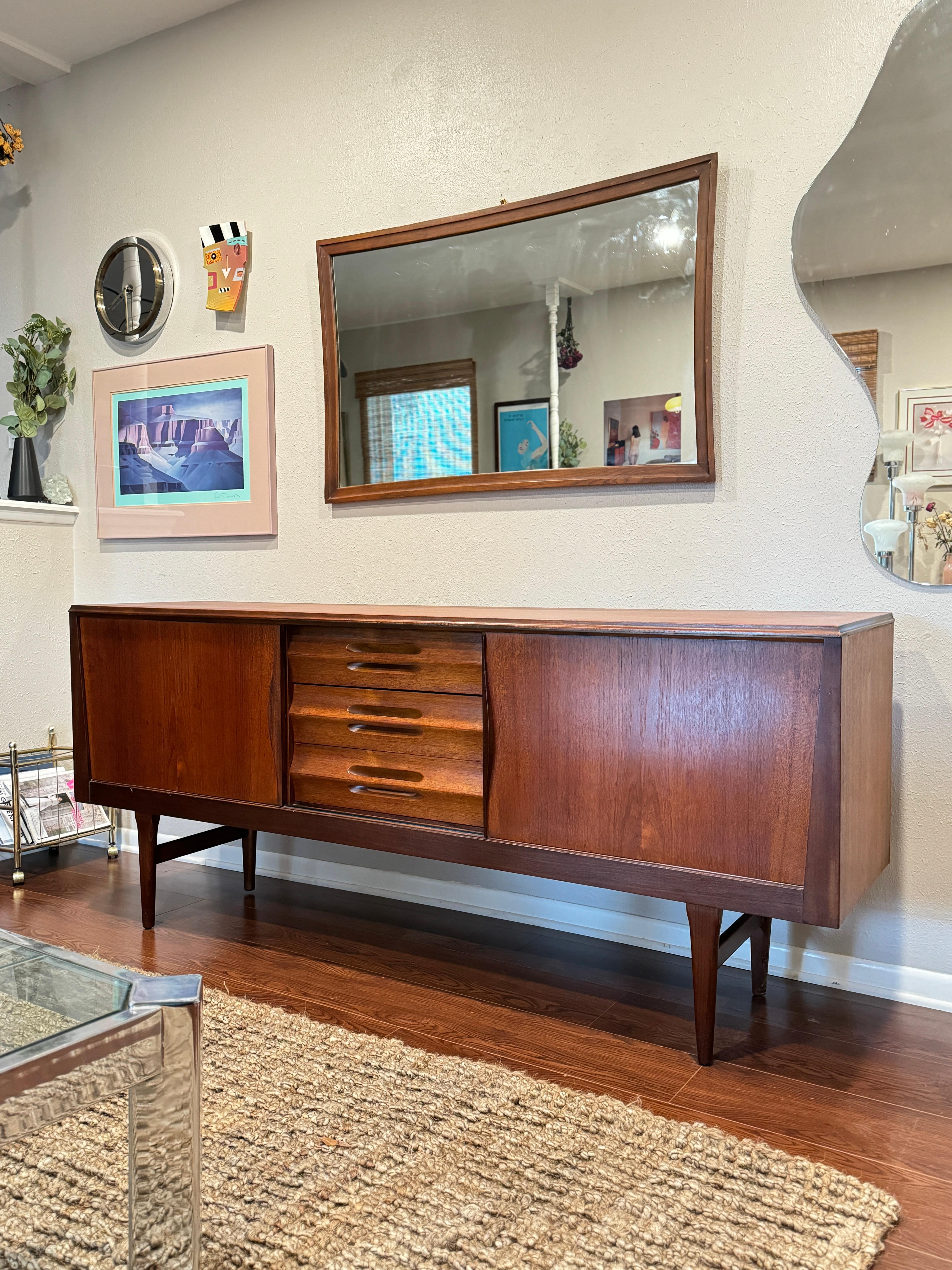 Mid century modern sideboard made of teak, circa 1960’s For Sale 6