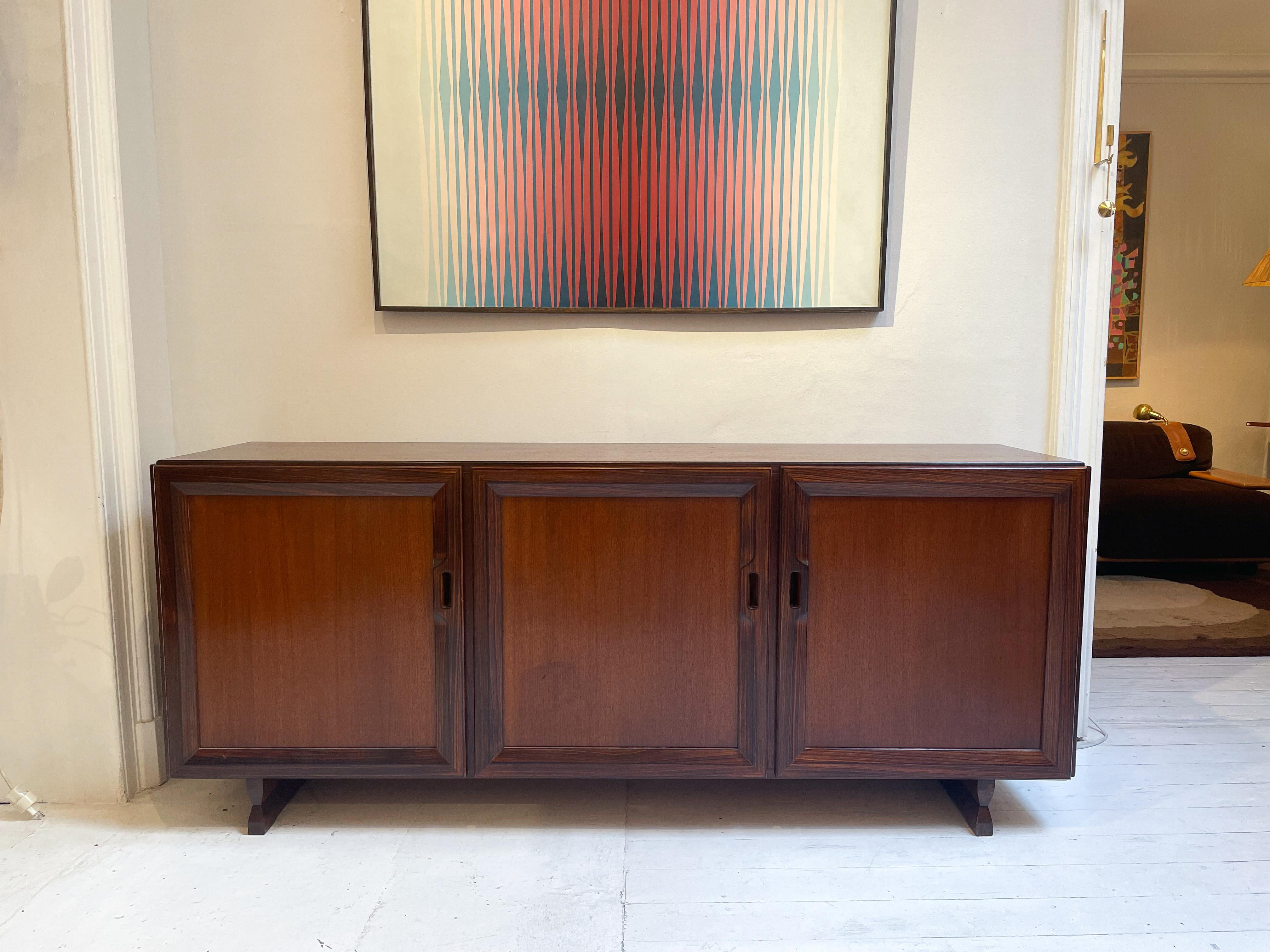 Mid-Century Modern Sideboard MB 51 by Fanco Albini for Poggi, Italy, 1950s In Good Condition In Brussels, BE