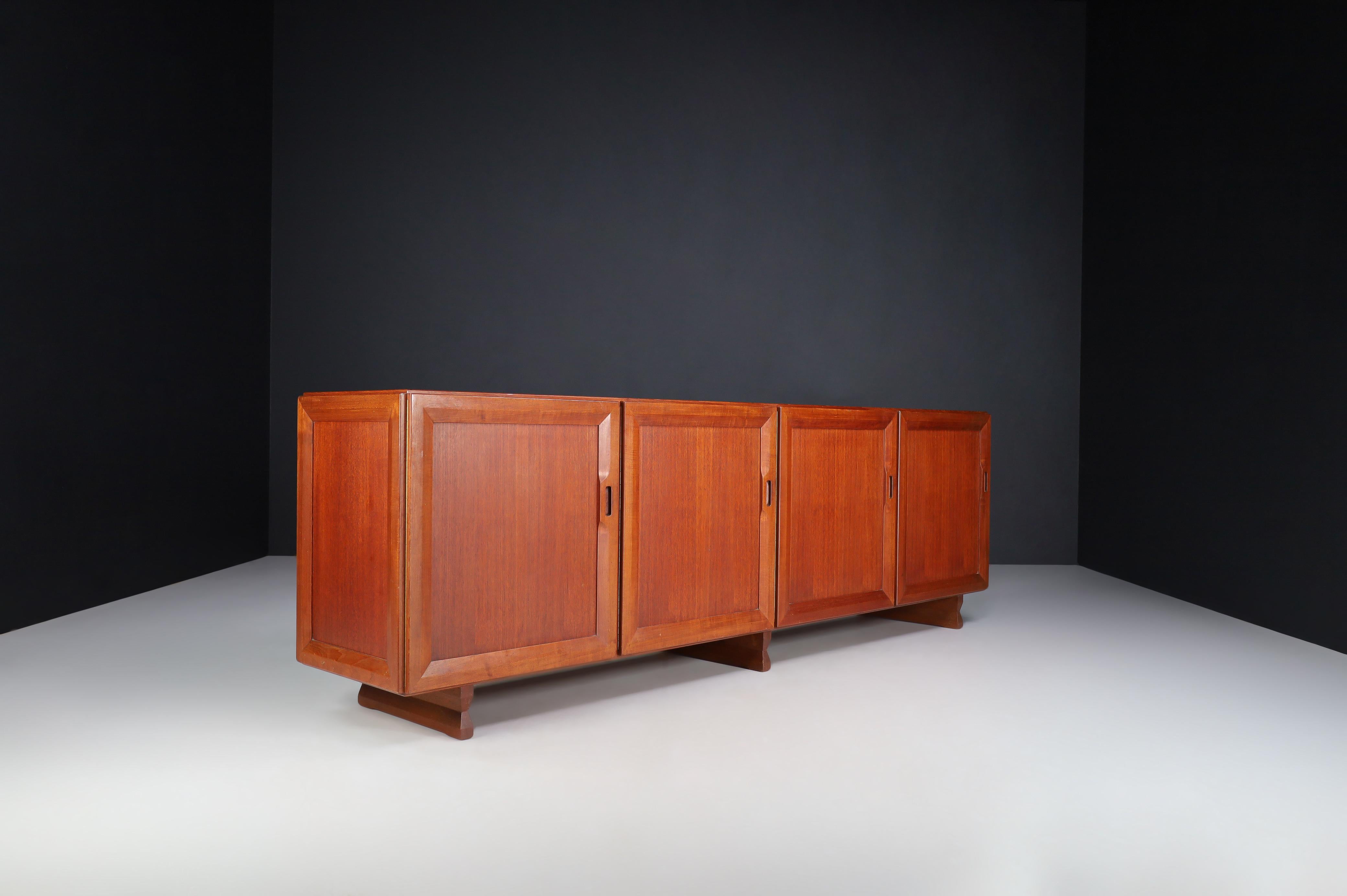 Buffet MB 51 moderne du milieu du siècle dernier de Franco Albini pour Poggi, Italie, années 1950  3