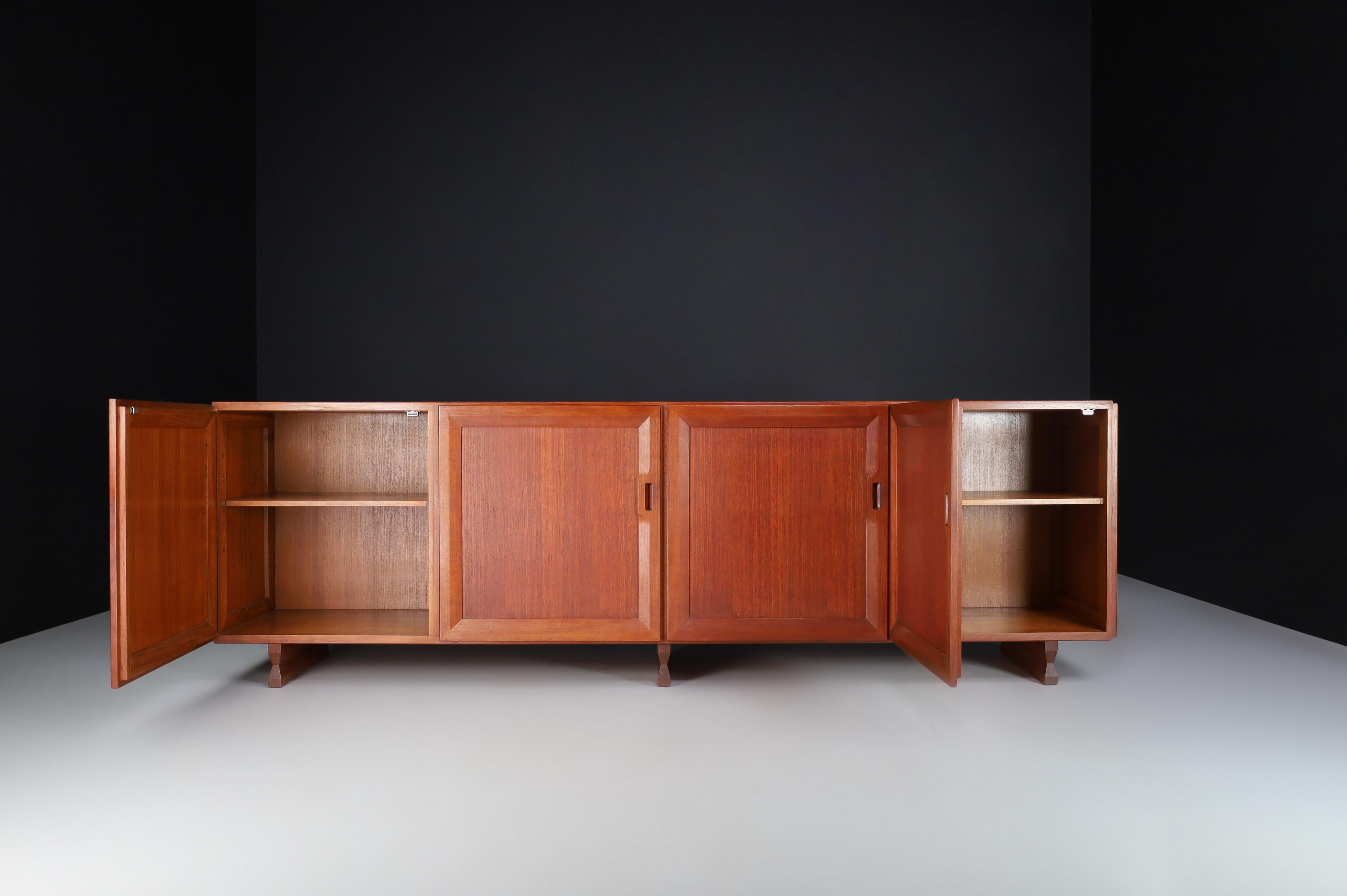 Buffet MB 51 moderne du milieu du siècle dernier de Franco Albini pour Poggi, Italie, années 1950  12