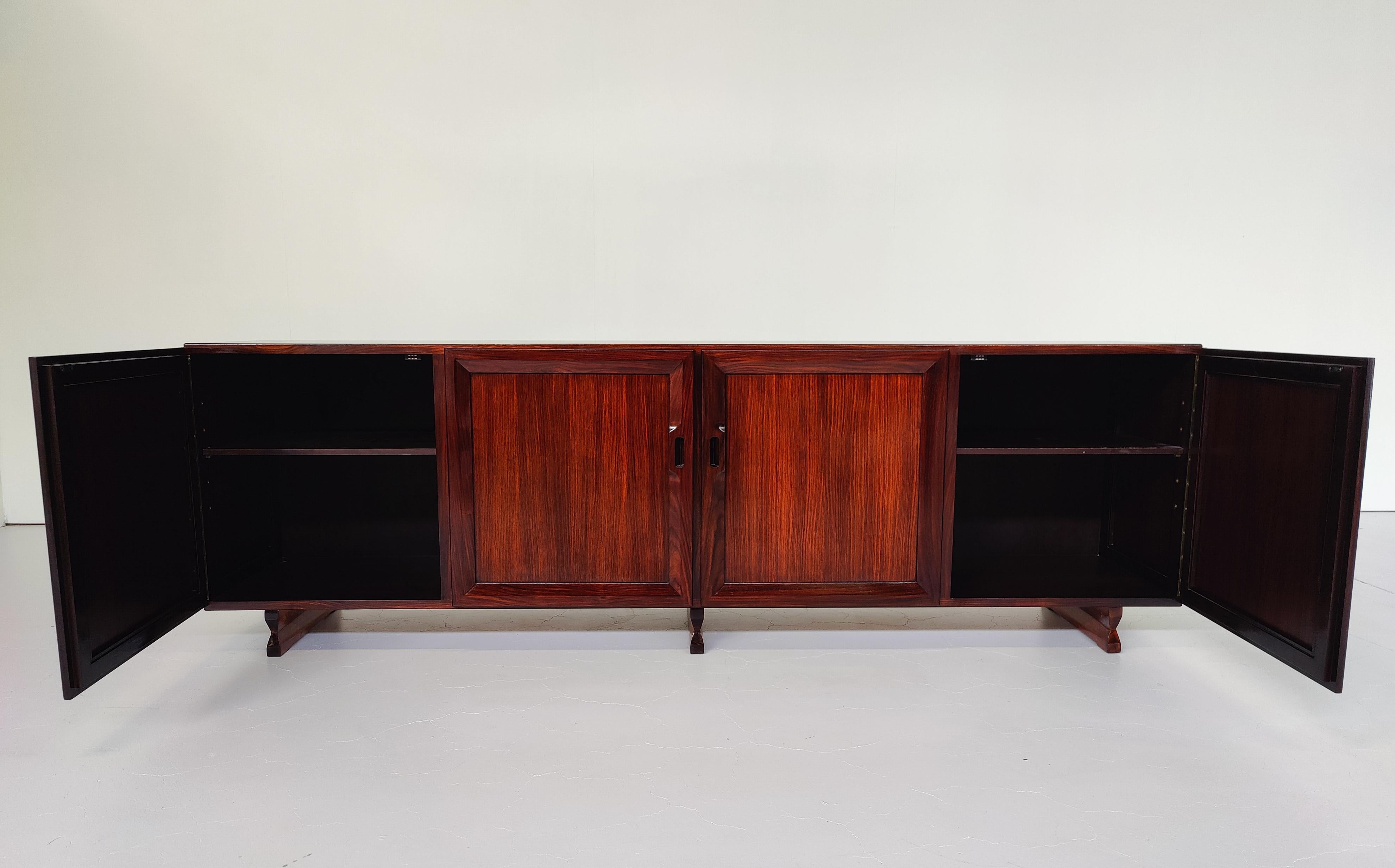 Mid-Century Modern Sideboard MB15 by Fanco Albini for Poggi, Italy, 1950s For Sale 7