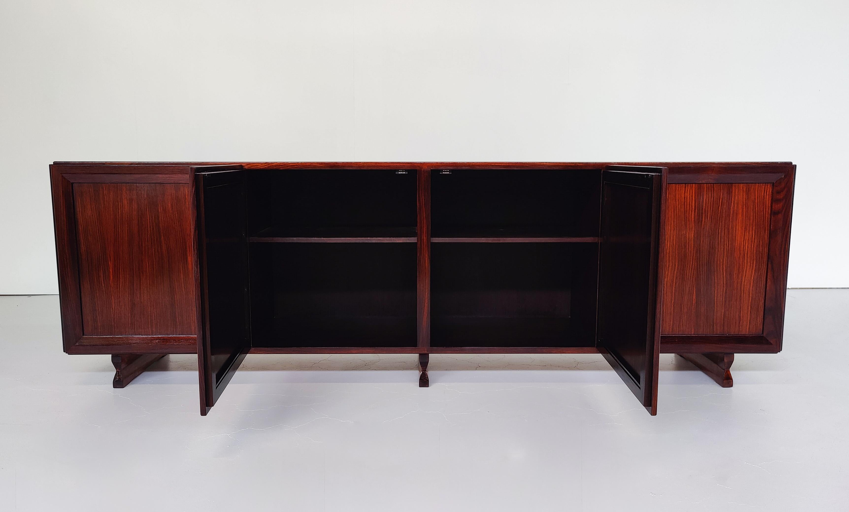 Mid-Century Modern Sideboard MB15 by Fanco Albini for Poggi, Italy, 1950s For Sale 9