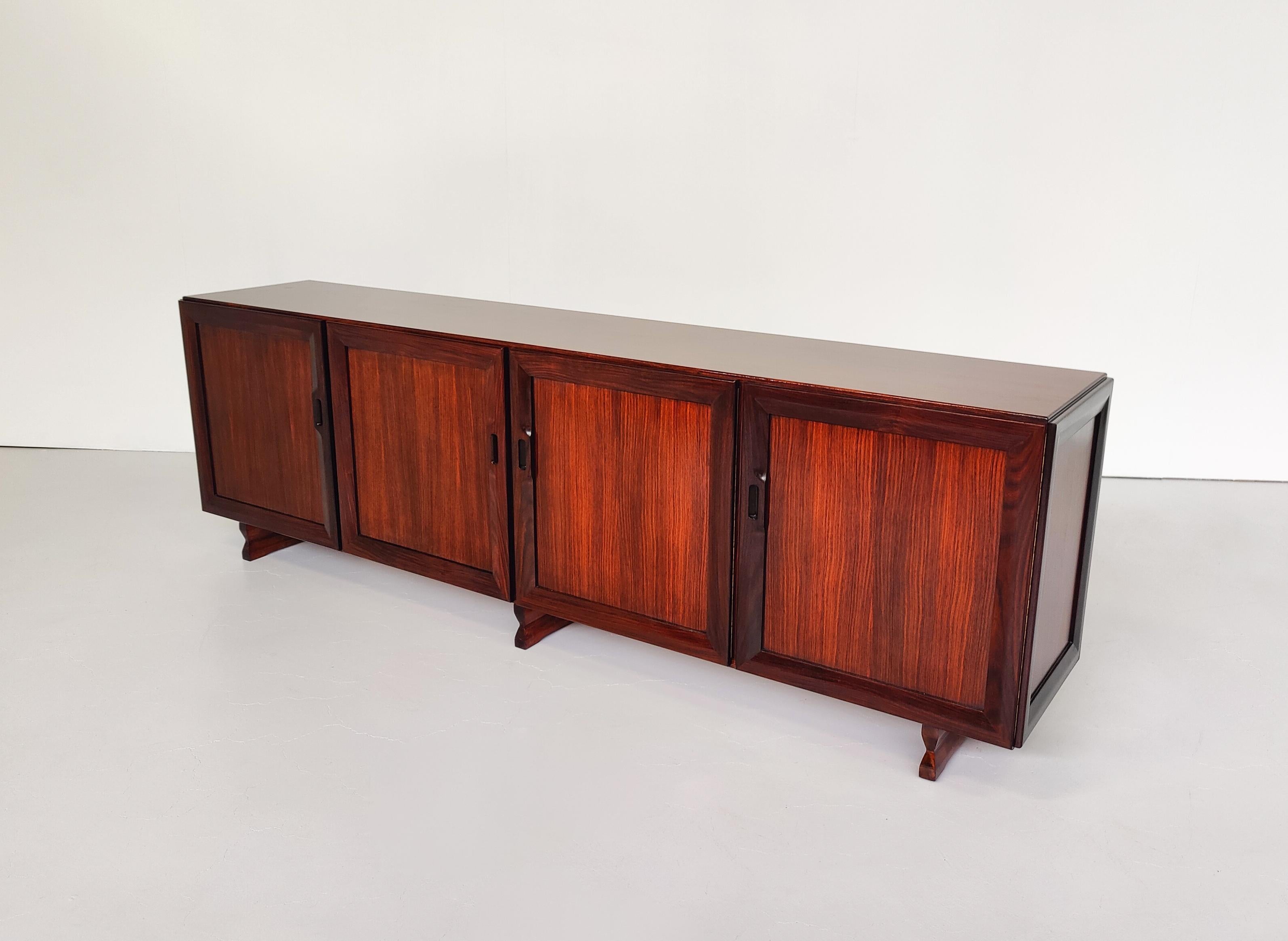 Mid-Century Modern Sideboard MB15 by Fanco Albini for Poggi, Italy, 1950s For Sale 11