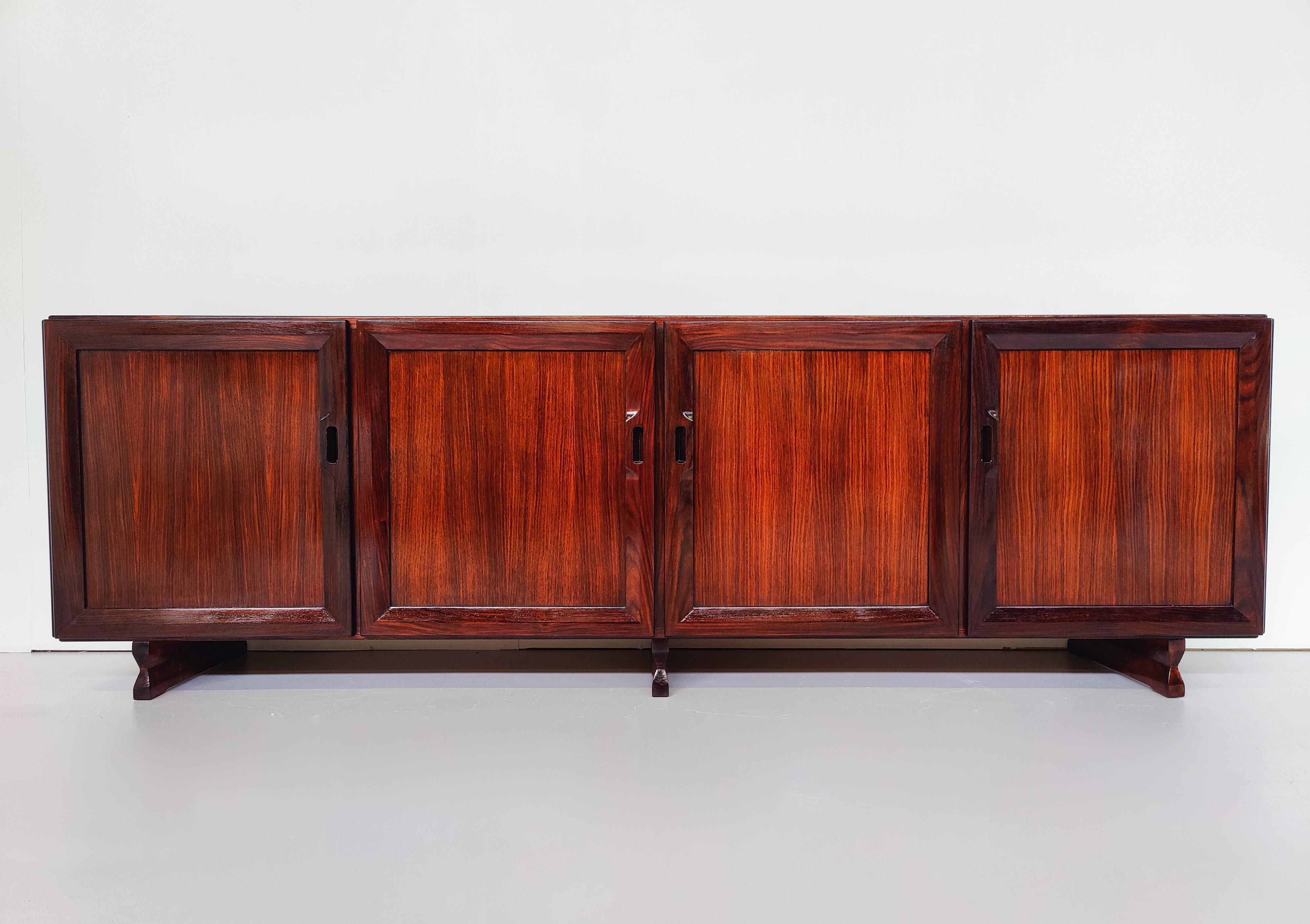 Mid-Century Modern Sideboard MB15 by Fanco Albini for Poggi, Italy, 1950s For Sale 12