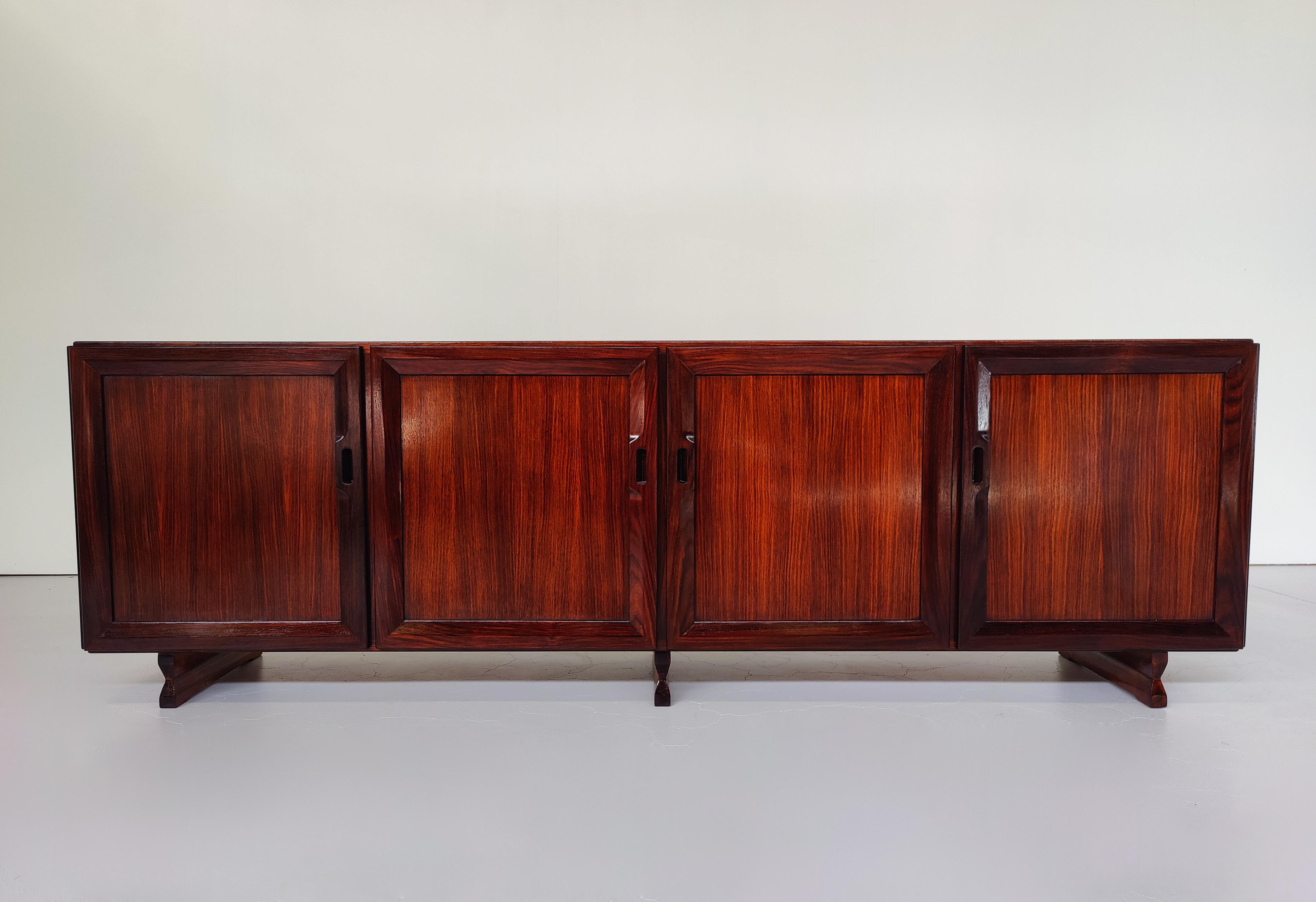 Mid-Century Modern Sideboard MB15 by Fanco Albini for Poggi, Italy, 1950s In Good Condition For Sale In Brussels, BE