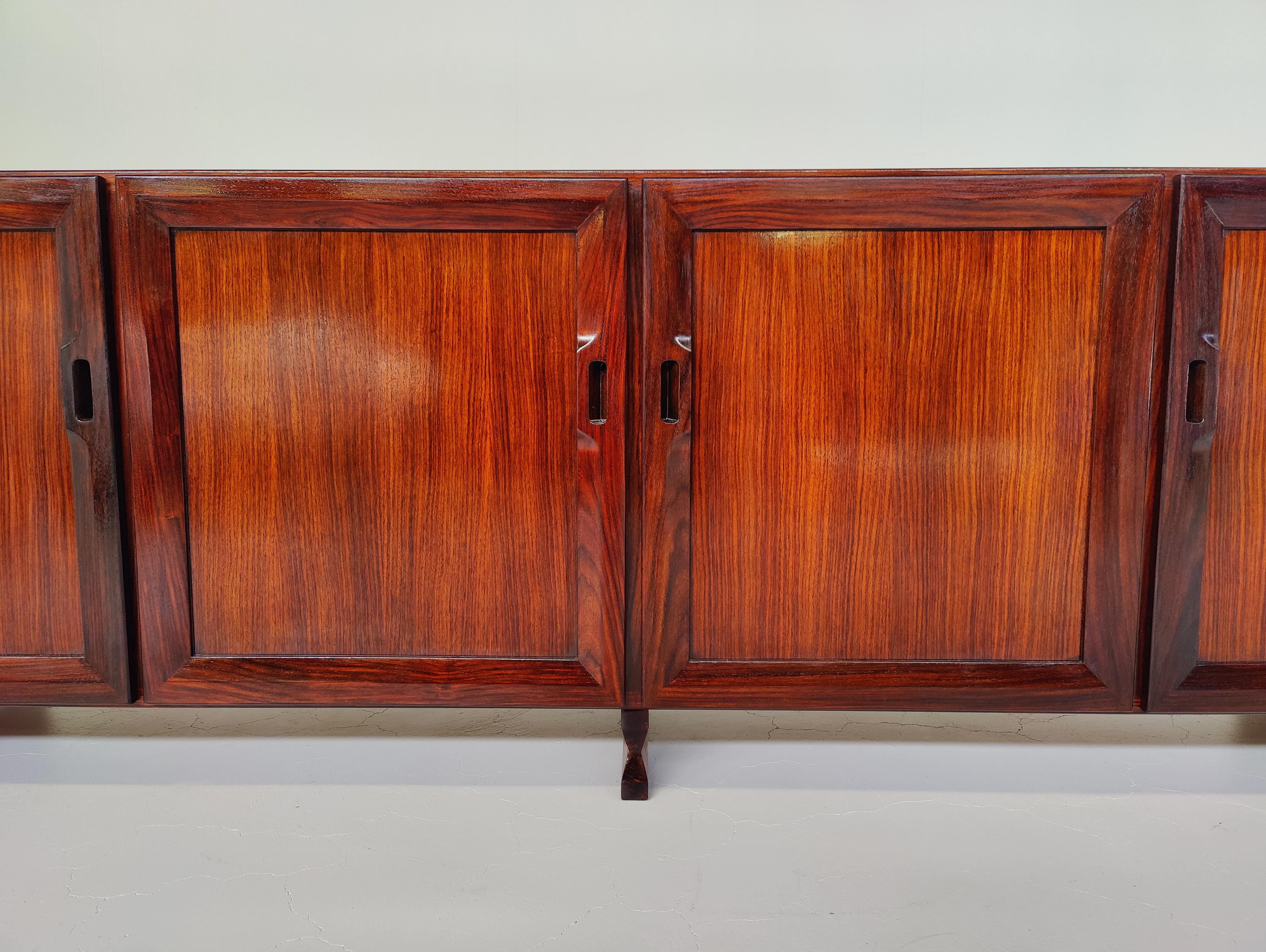 Modernes Sideboard MB15 aus der Mitte des Jahrhunderts von Fanco Albini für Poggi, Italien, 1950er Jahre im Angebot 4