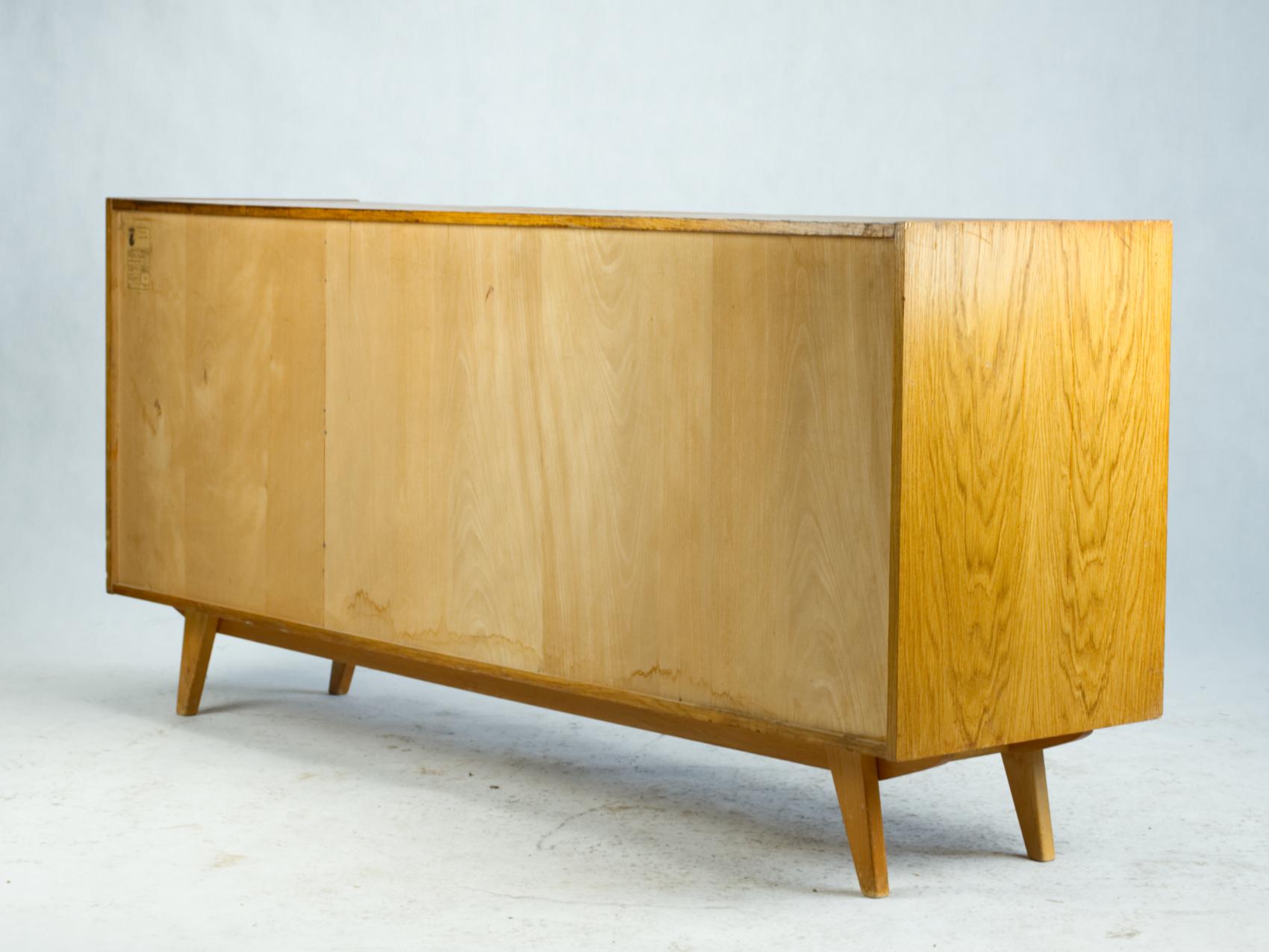 20th Century Mid-Century Modern Sideboard U-460 by Jiri Jiroutek, 1960s, Czechoslovakia