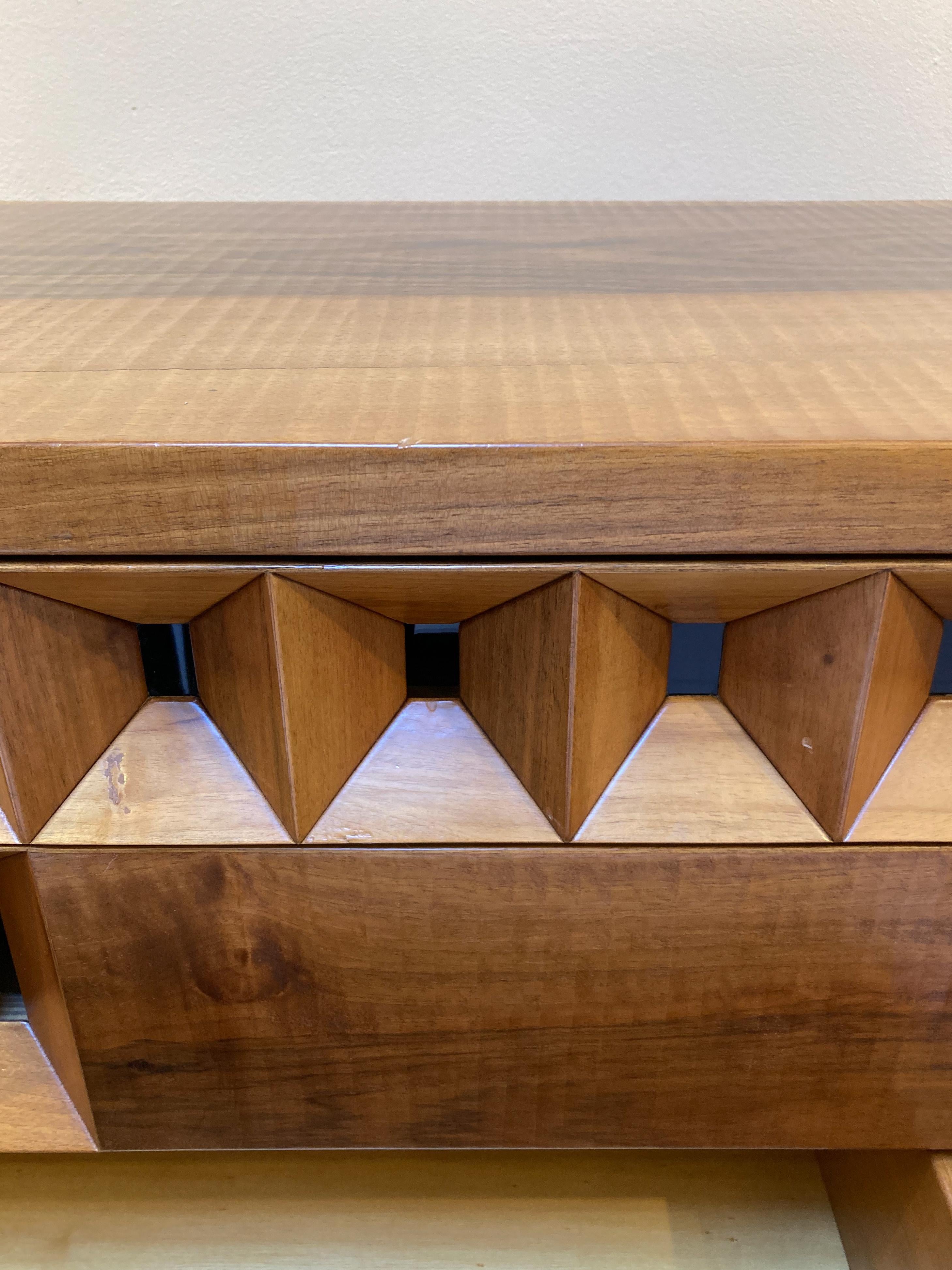 Mid-Century Modern Sideboard with Drawers by Guiseppe Rivadossi, 1970s For Sale 10