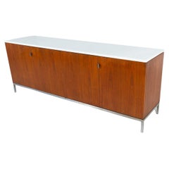 Aparador Moderno de Mediados de Siglo, Madera y mármol, Italia, Años 70